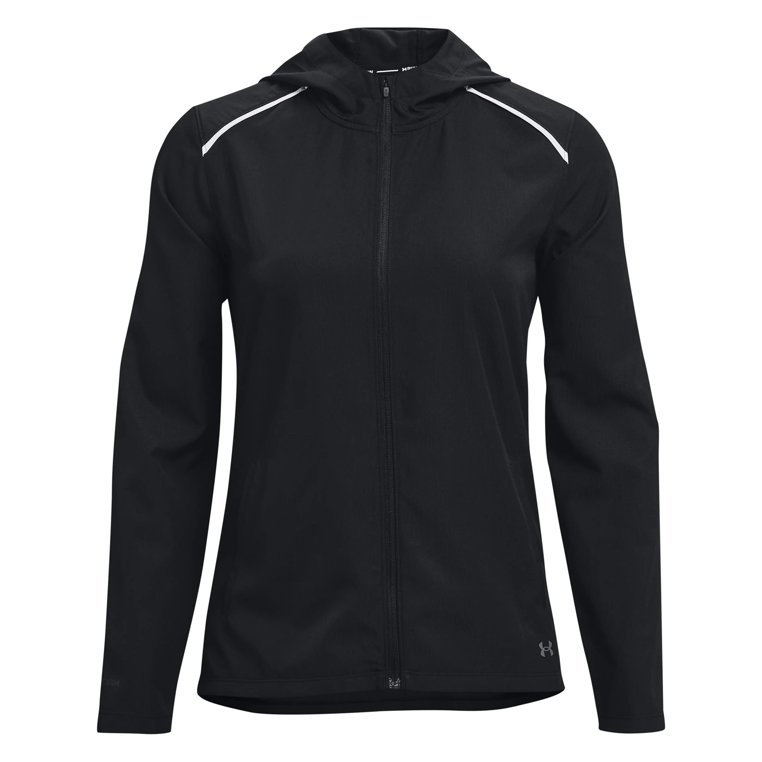 Storm Hooded Laufjacke Damen-Schwarz