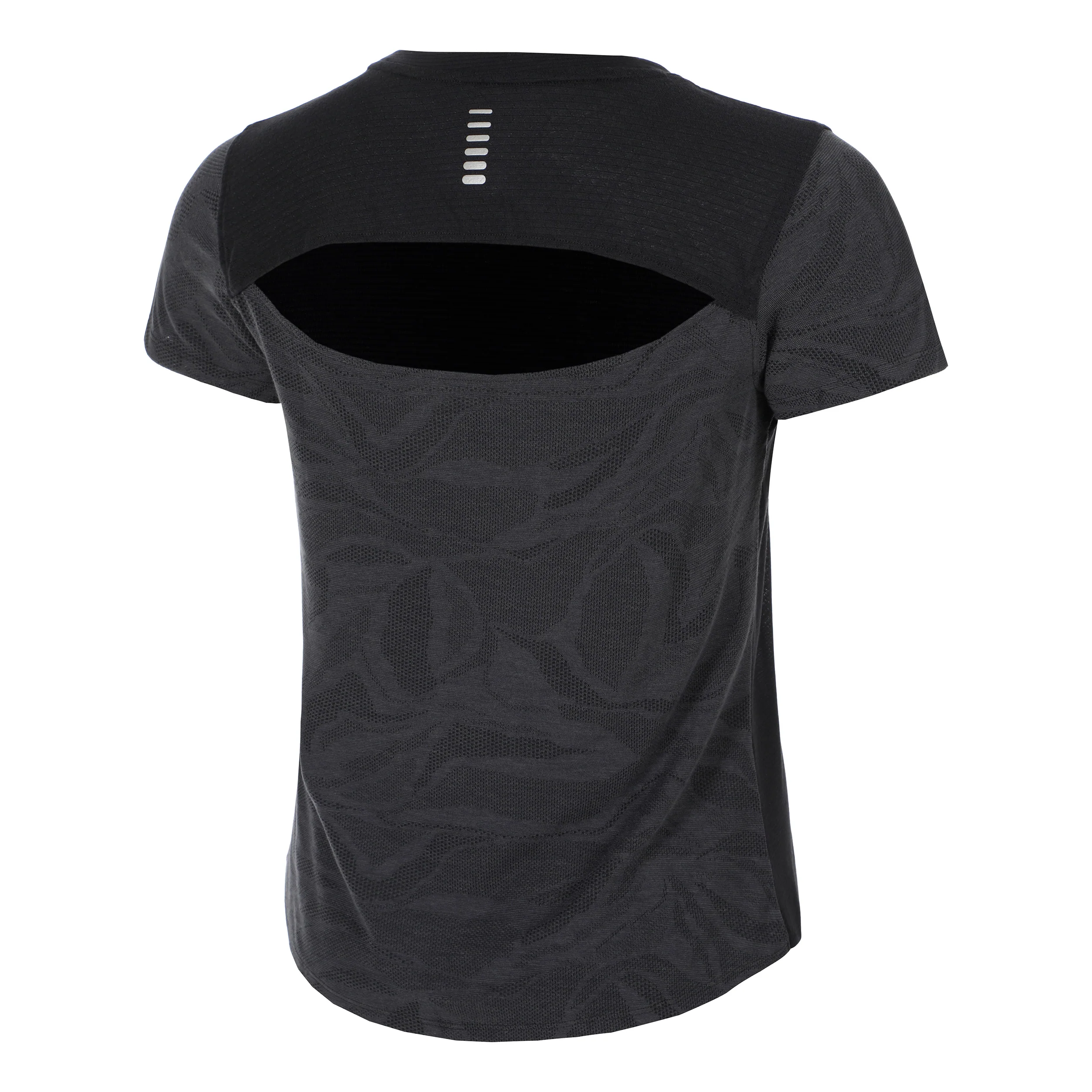 Streaker Jacquard T-Shirt Damen-Schwarz - Image 2