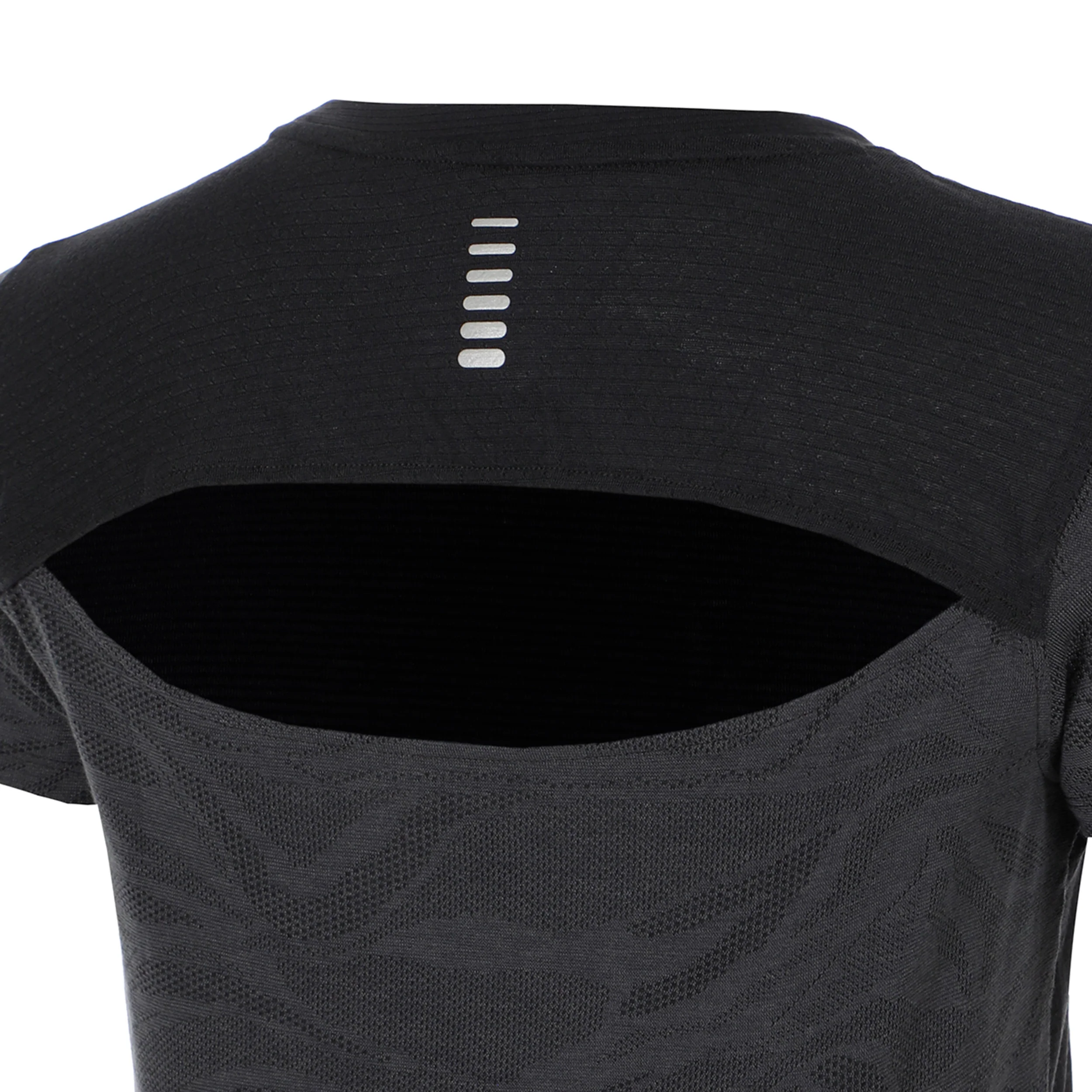 Streaker Jacquard T-Shirt Damen-Schwarz - Image 4