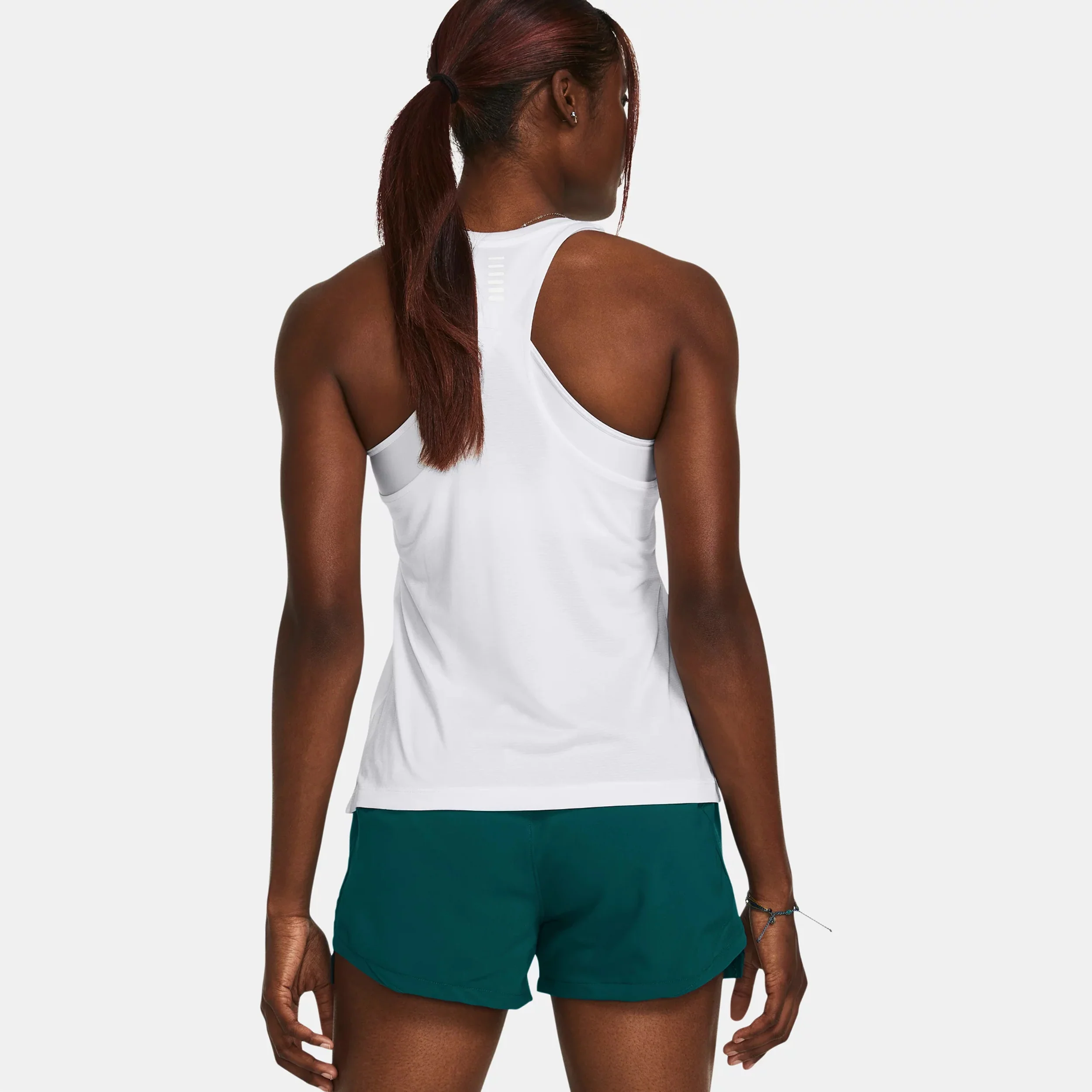 Streaker Singlet Lauftop Damen-Weiß - Image 4