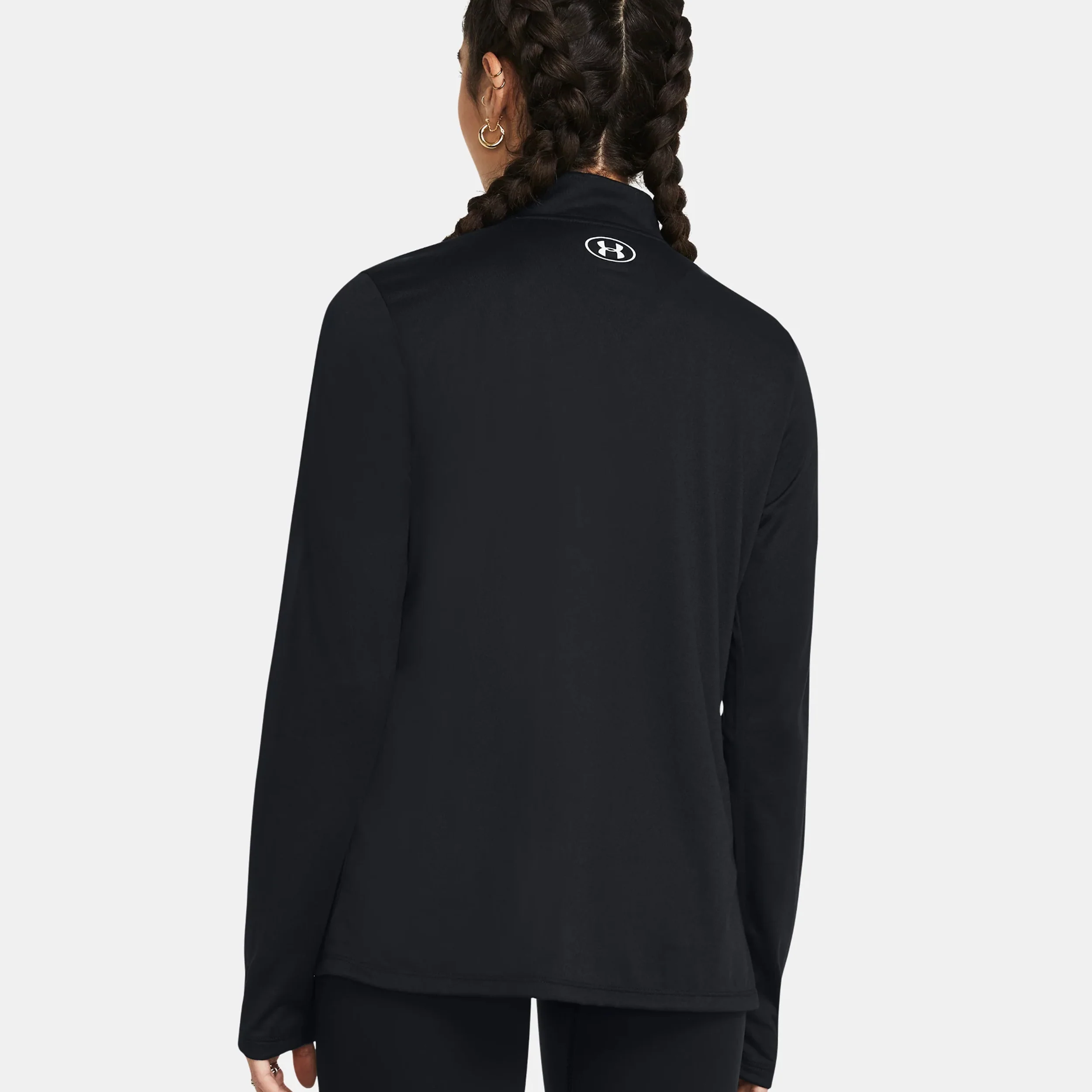 Tech 1/2 Zip Longsleeve Damen-Schwarz - Image 4