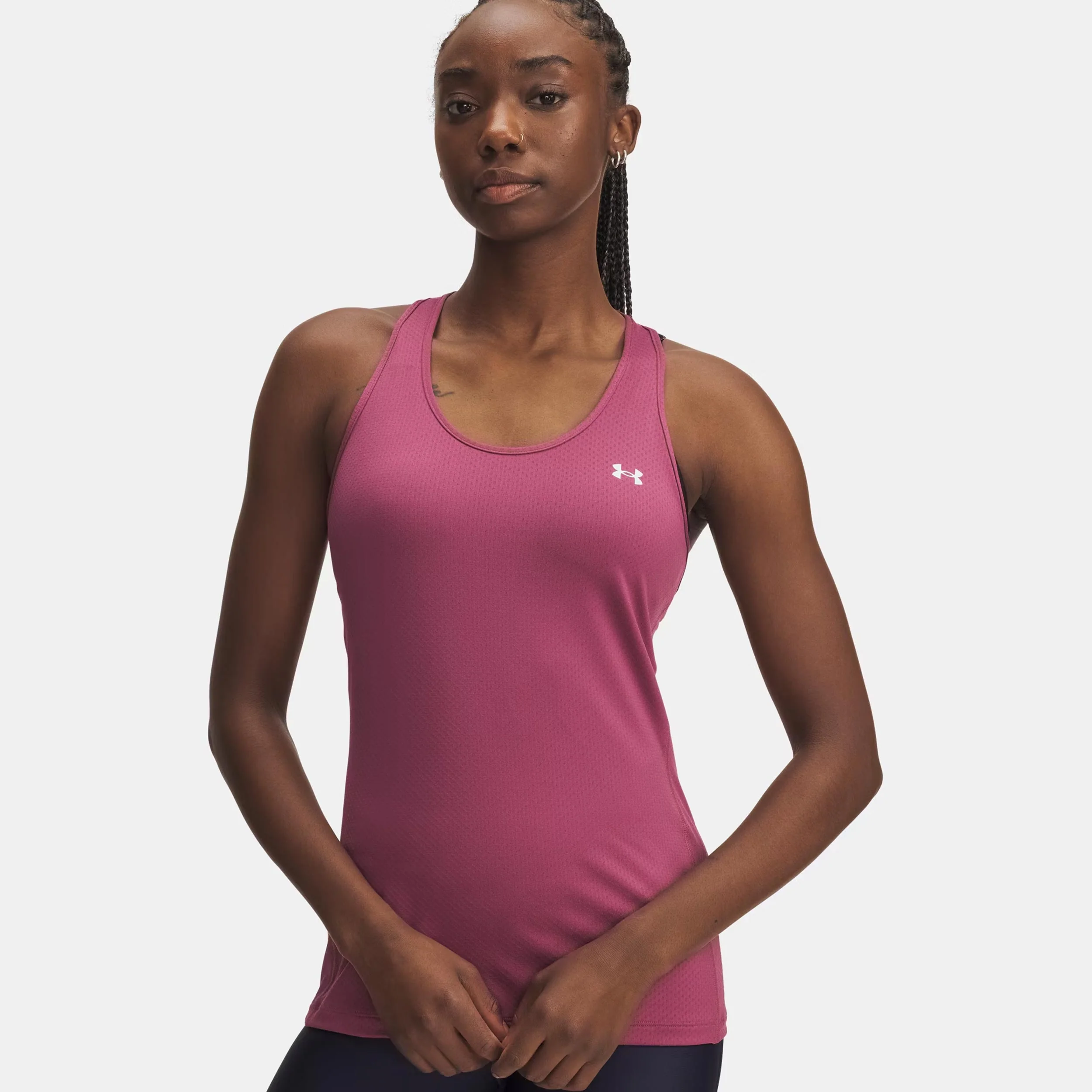 Tech Mesh Racer Tank-Top Damen-Rot - Image 3