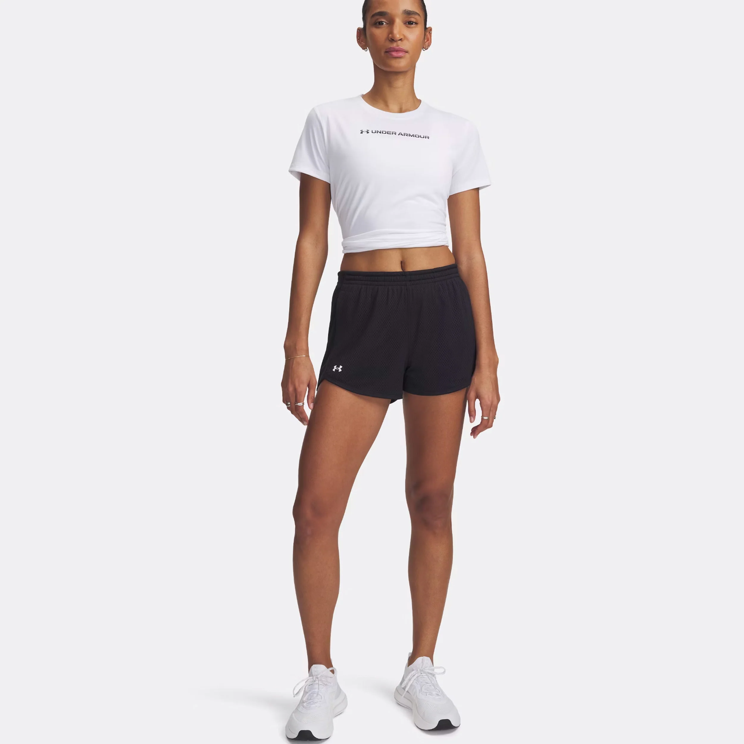 Tech Play Up Mesh Shorts Damen-Schwarz - Image 3