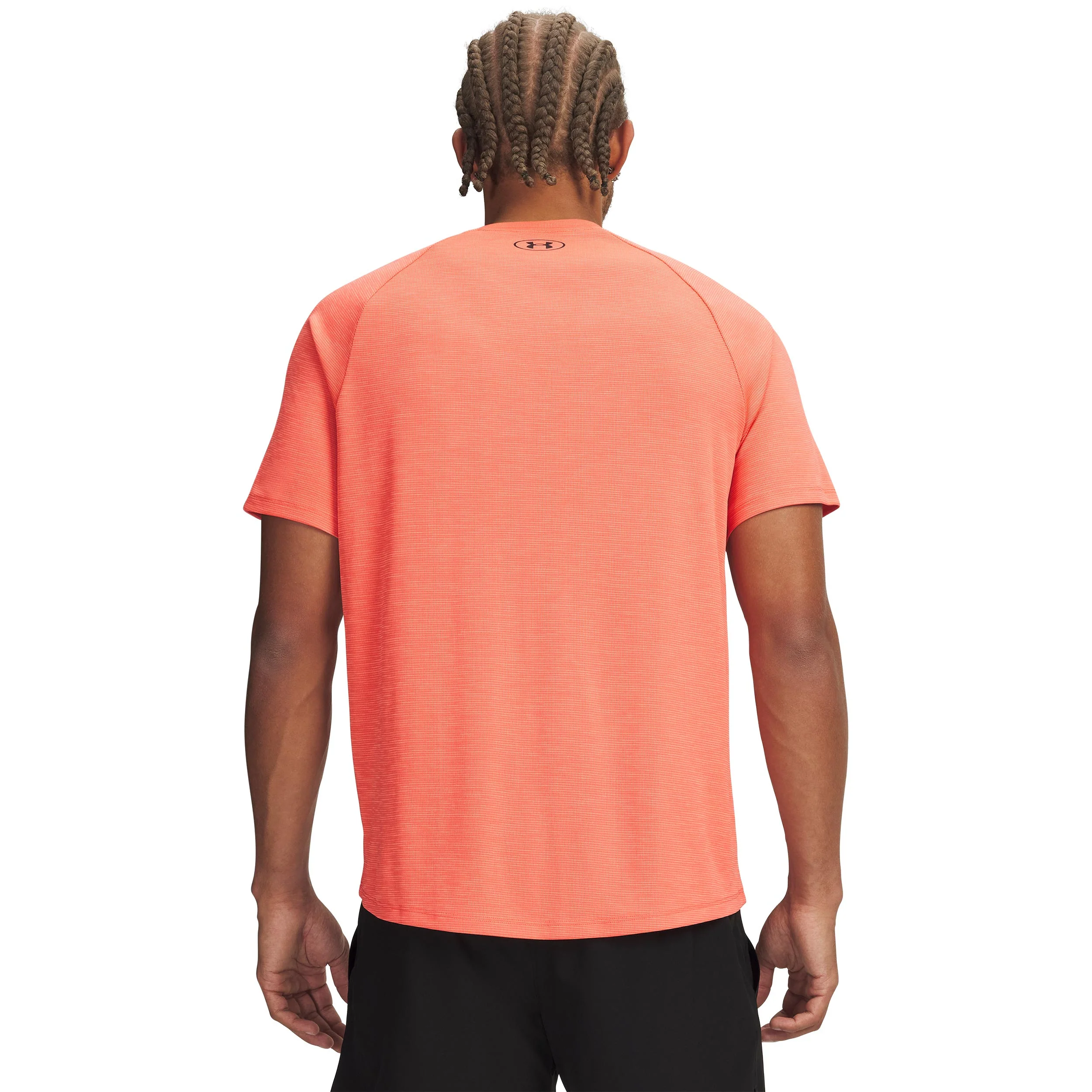 Tech Textured T-Shirt Herren-rot, schwarz - Image 2