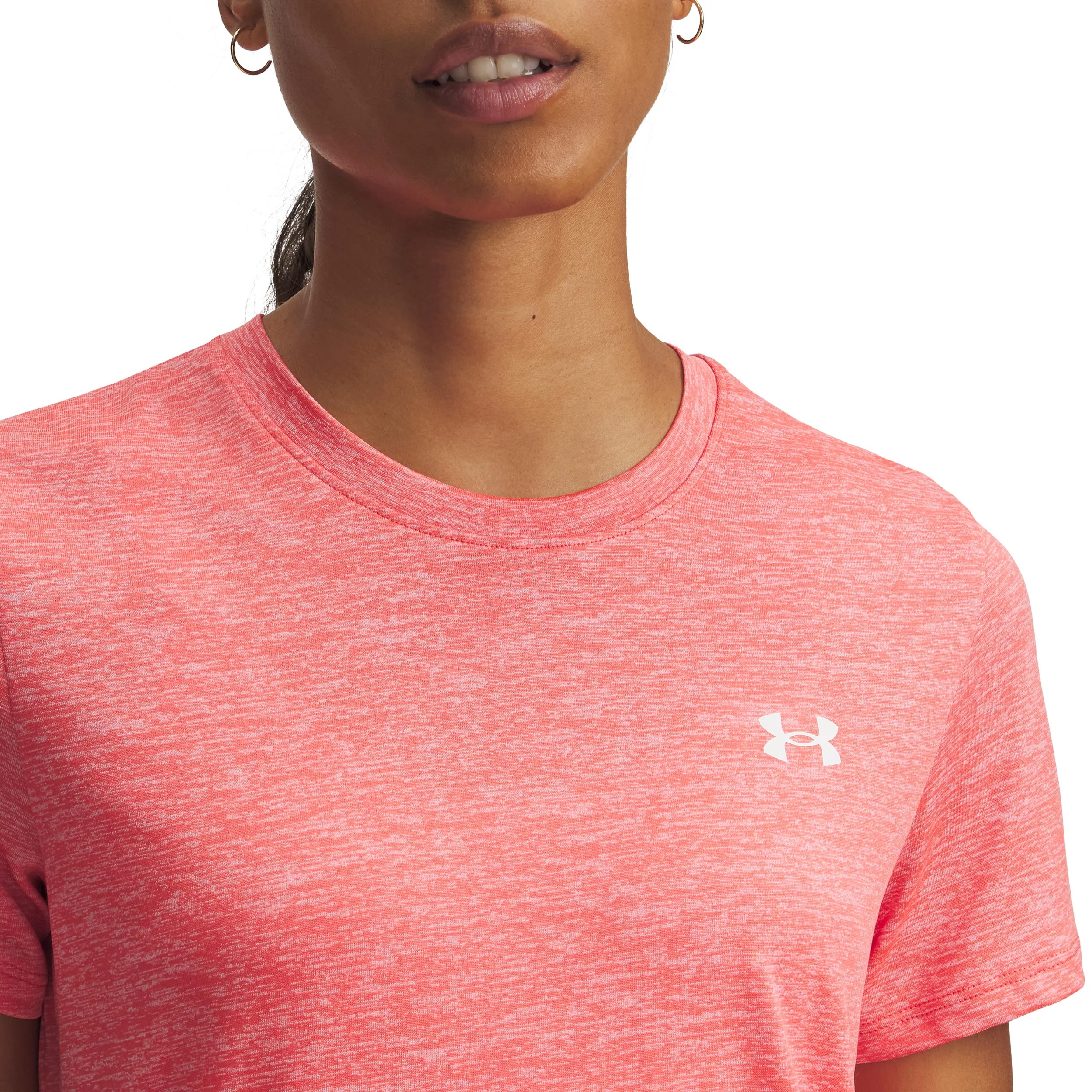 Tech Twist T-Shirt Damen-rot, weiß - Image 3