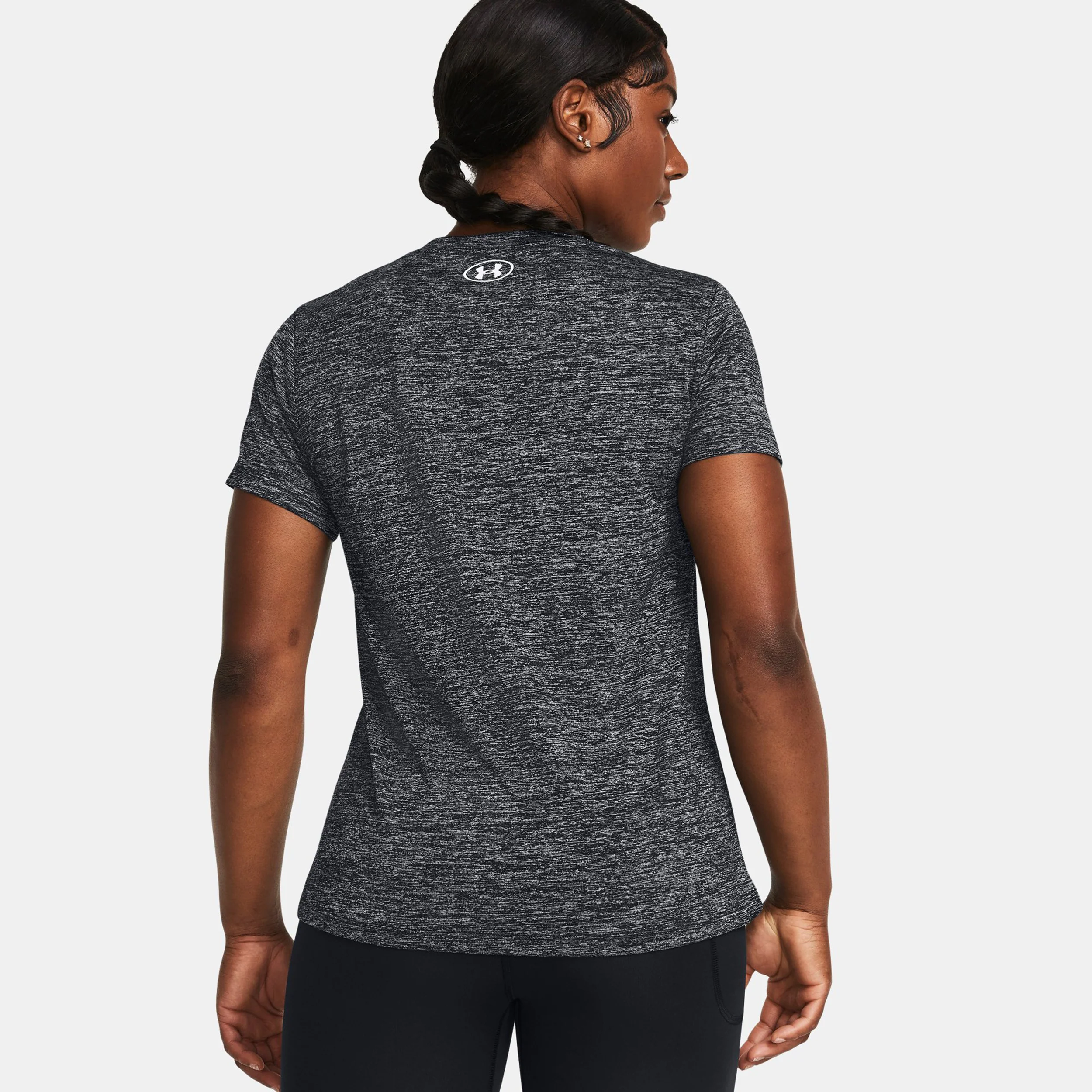 Tech Twist T-Shirt Damen-Schwarz - Image 2