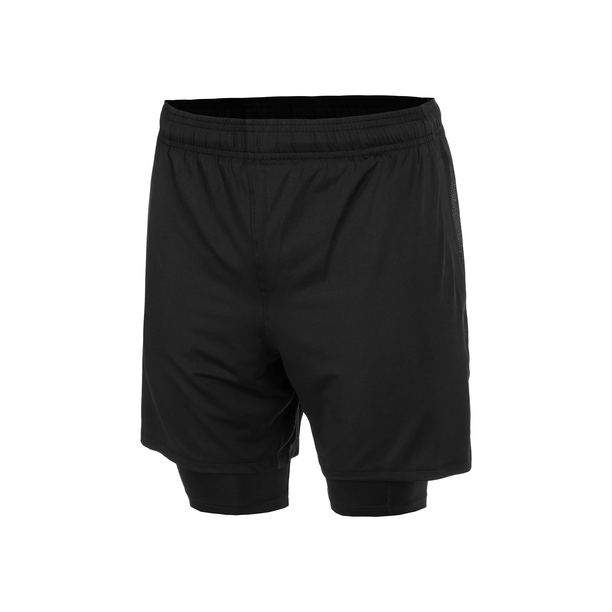 Tech Vent 2in1 Shorts Herren-Schwarz