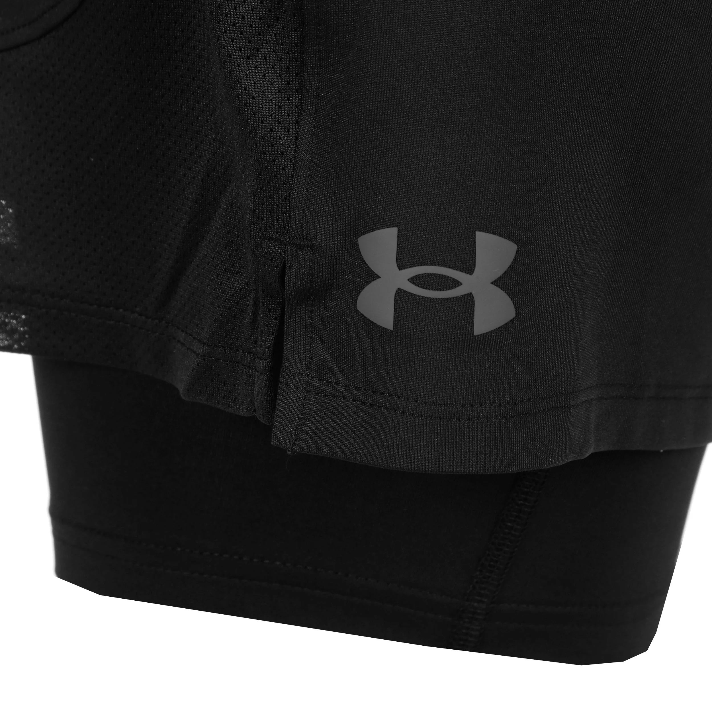 Tech Vent 2in1 Shorts Herren-Schwarz - Image 3
