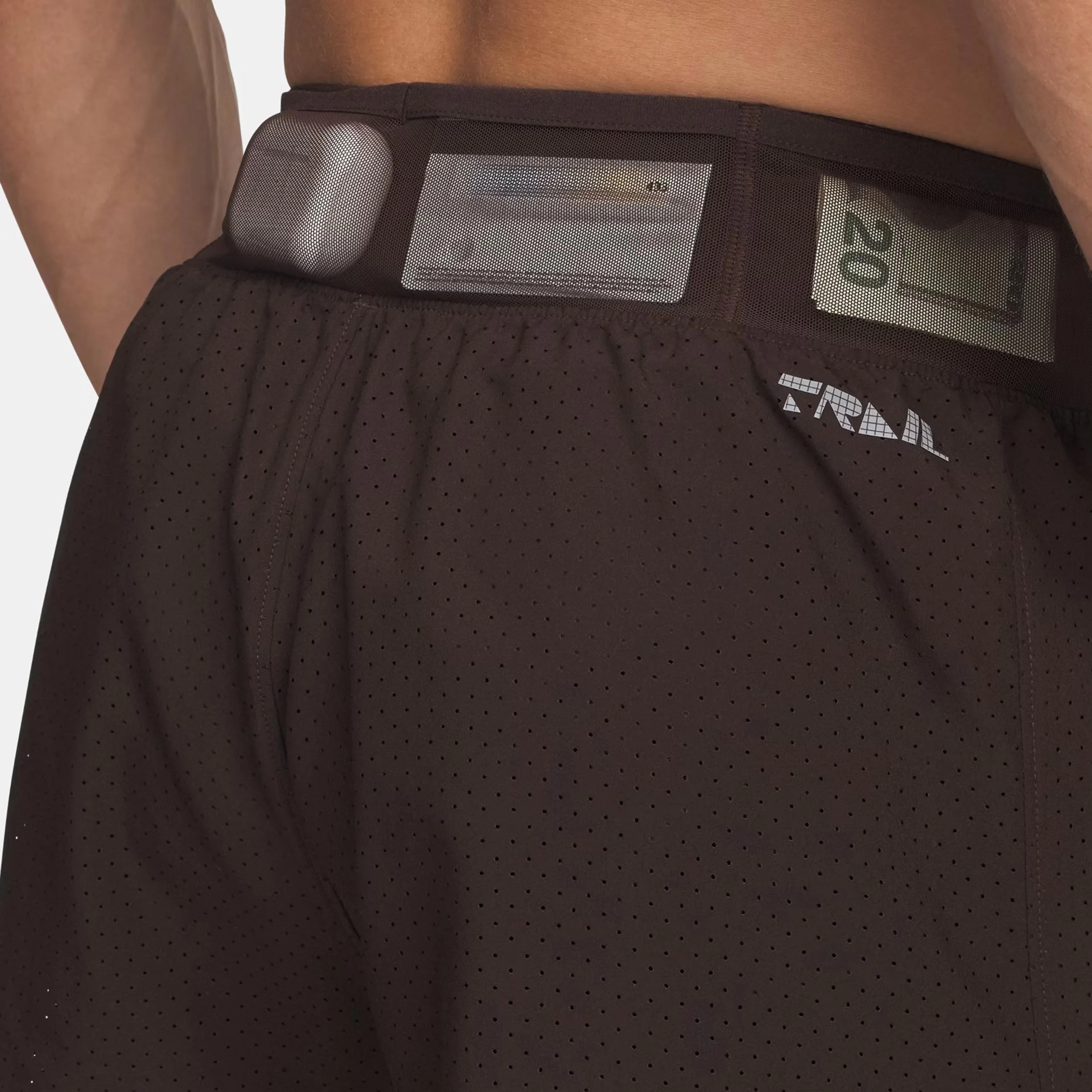 Trail Run Launch Laufshorts Herren-Braun - Image 3