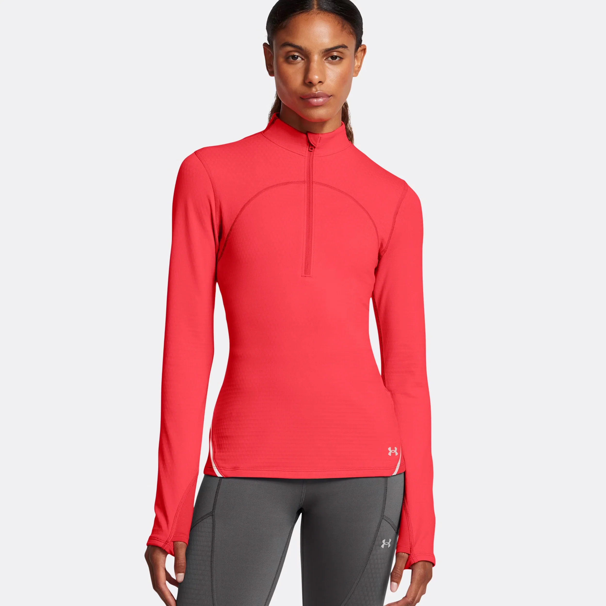 Vanish CW 1/2 Zip Longsleeve Damen-Rot - Image 3