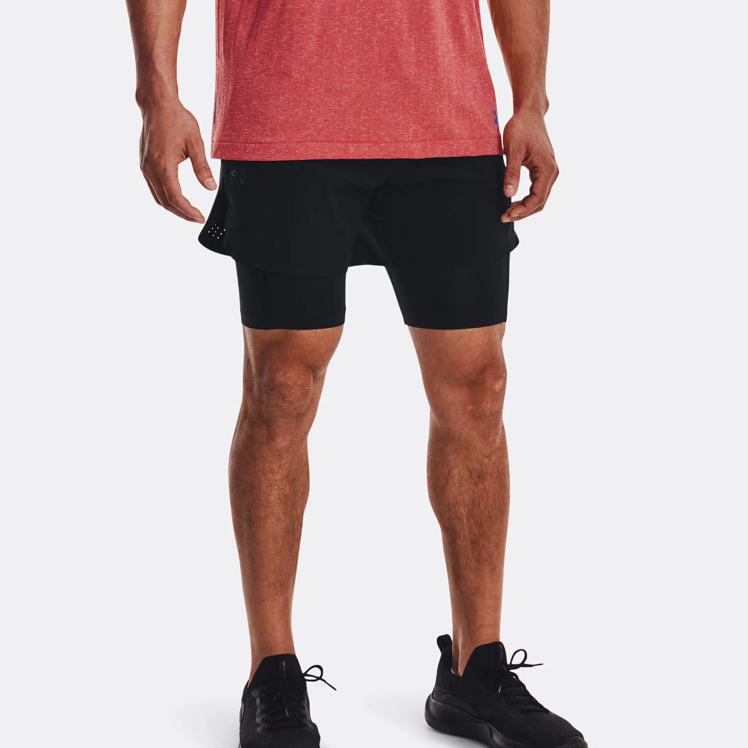 Vanish Elite 2in1 Shorts Herren-Schwarz - Image 3