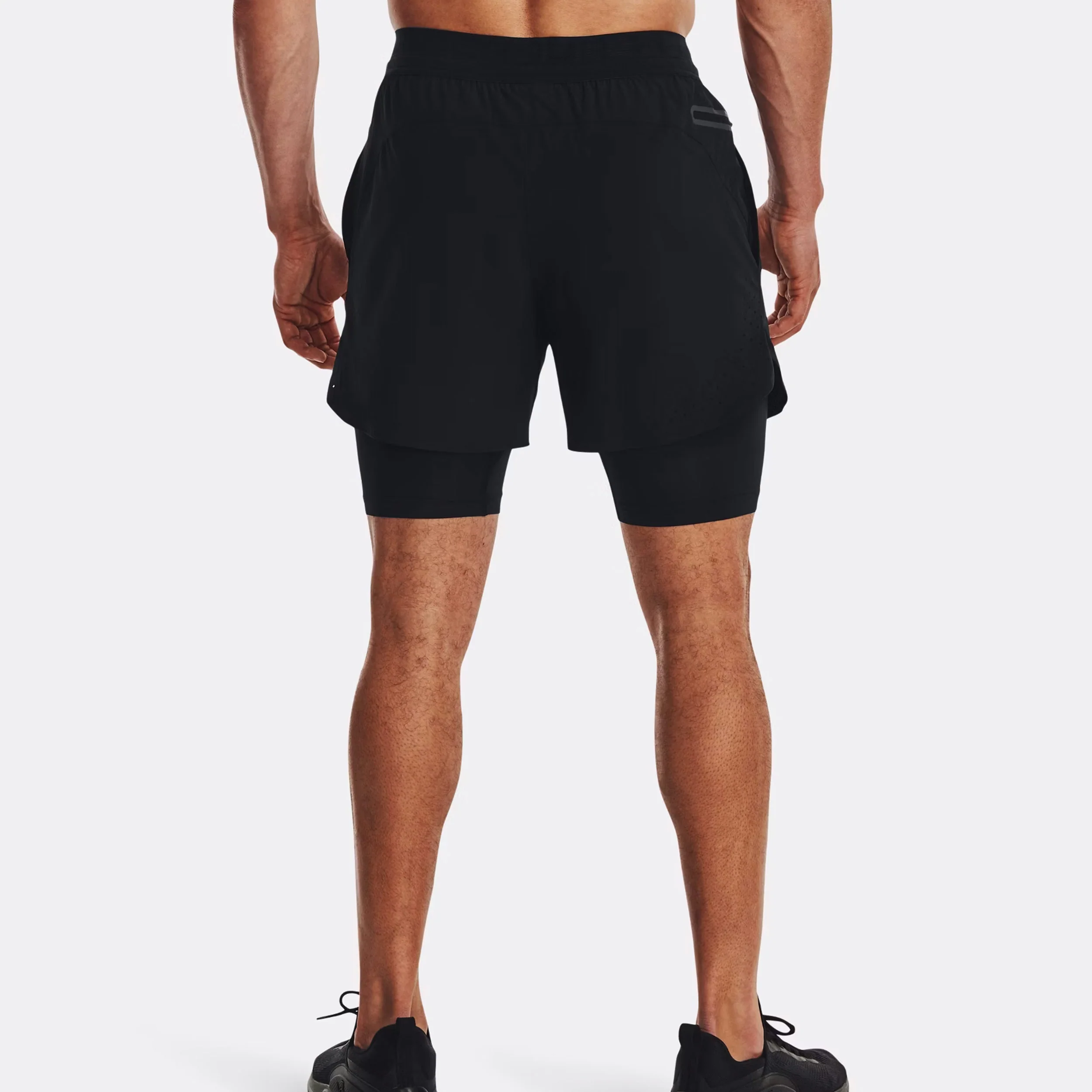 Vanish Elite 2in1 Shorts Herren-Schwarz - Image 4