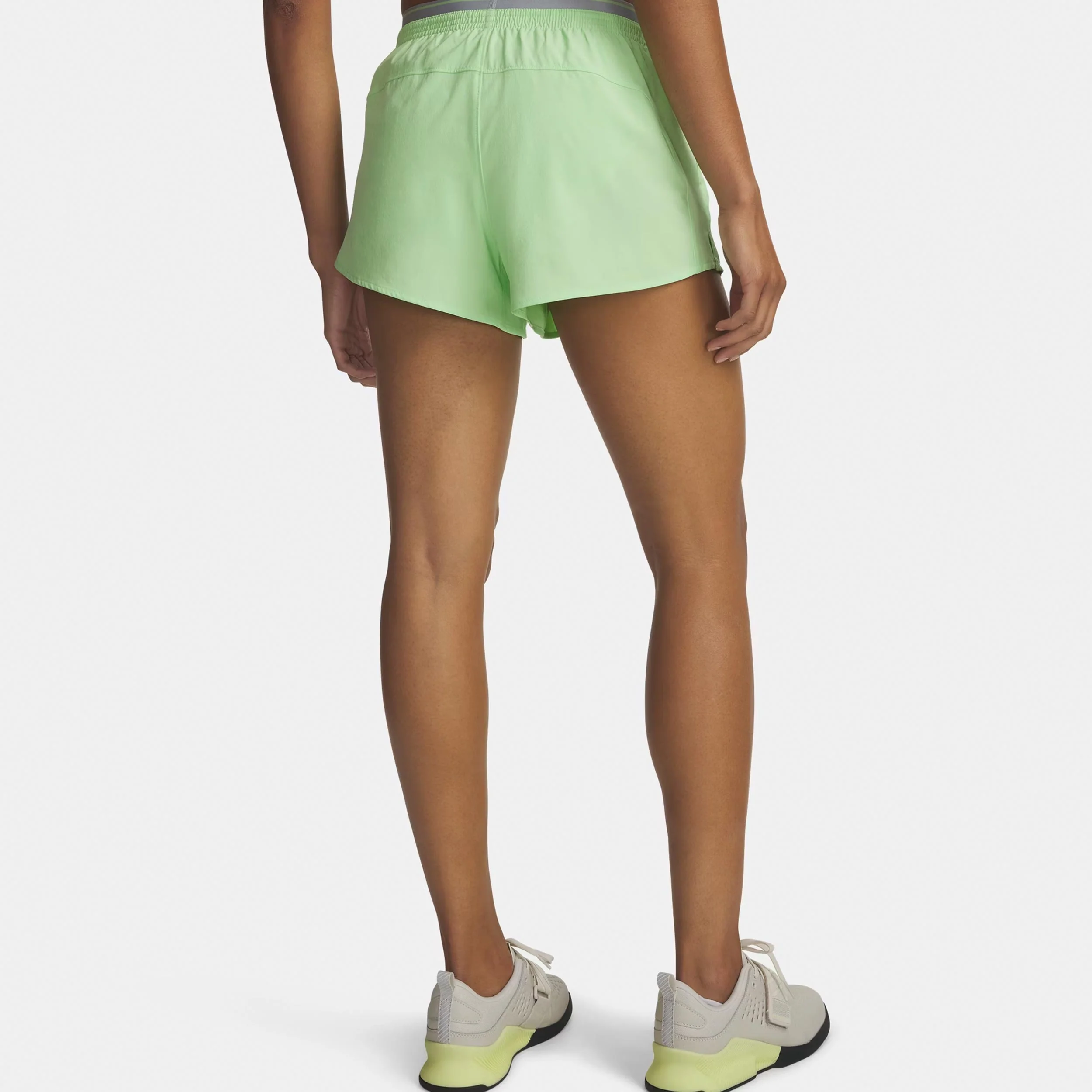 Vanish Woven 3in Shorts Damen-grün, grau - Image 2