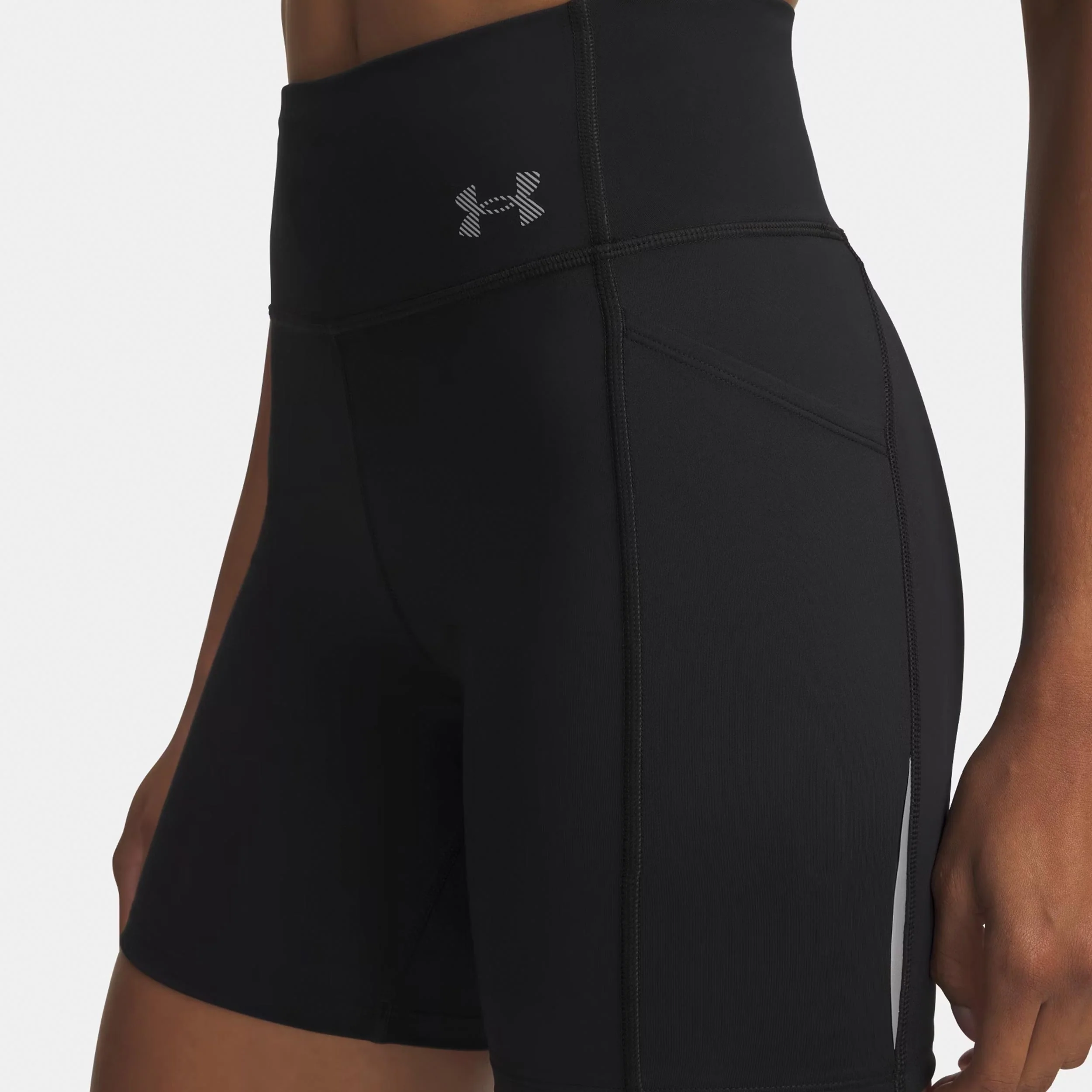 Velociti 6in Fitted  Laufshorts Damen-schwarz, silber - Image 4