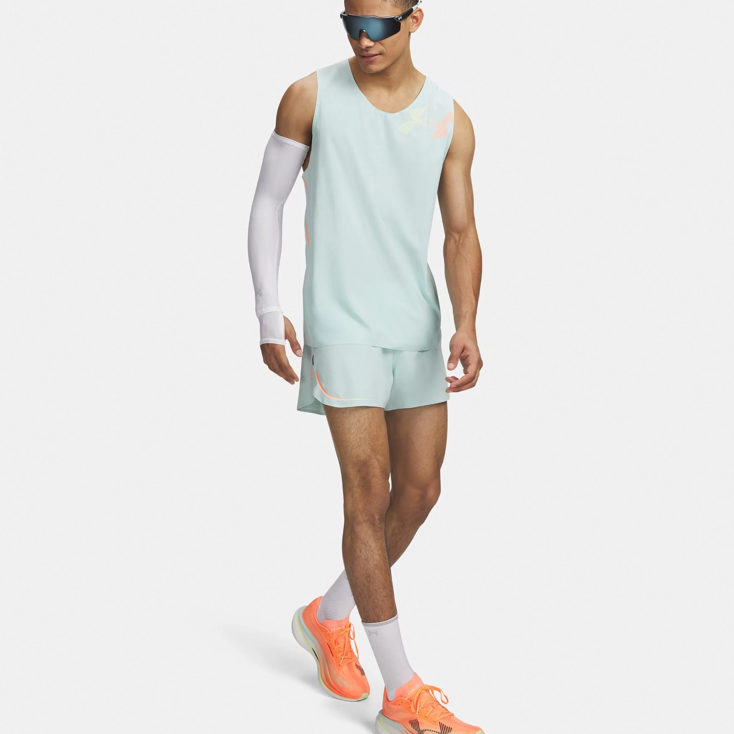 Velociti Elite  Laufshorts Herren-mint, koralle - Image 3