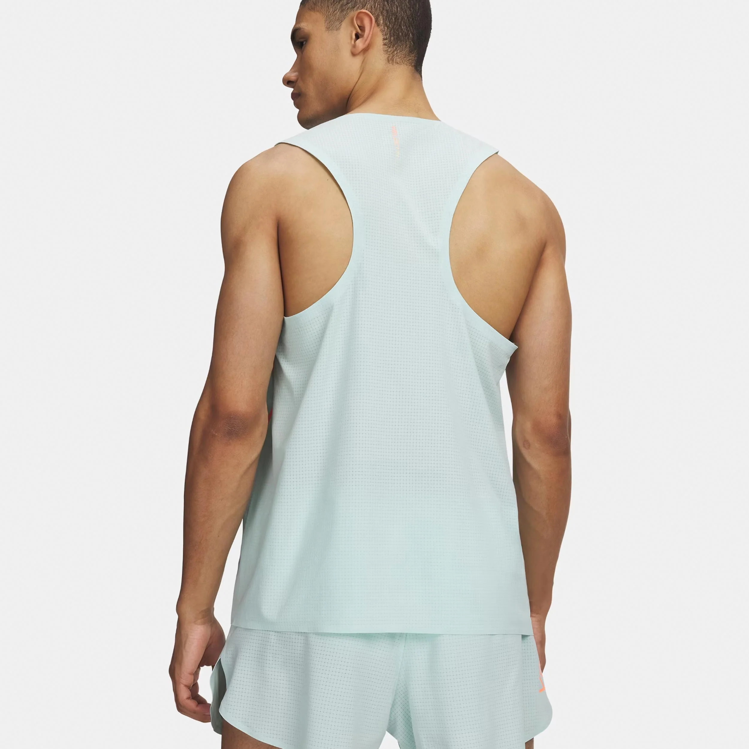 Velociti Elite Singlet Laufshirt Herren-mint, koralle - Image 2