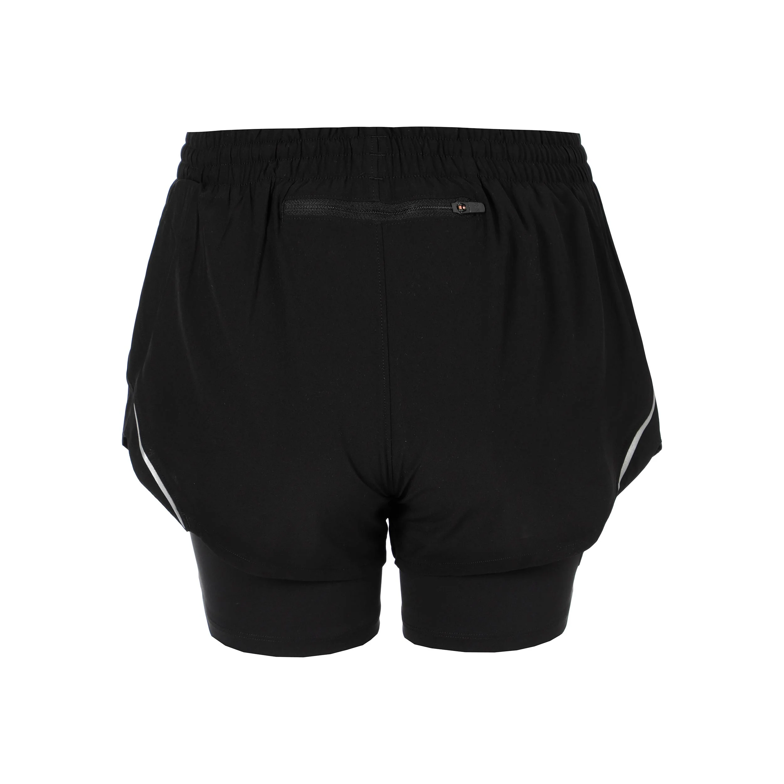 Velociti Pro 4in 2n1 Laufshorts Damen-schwarz, silber - Image 2