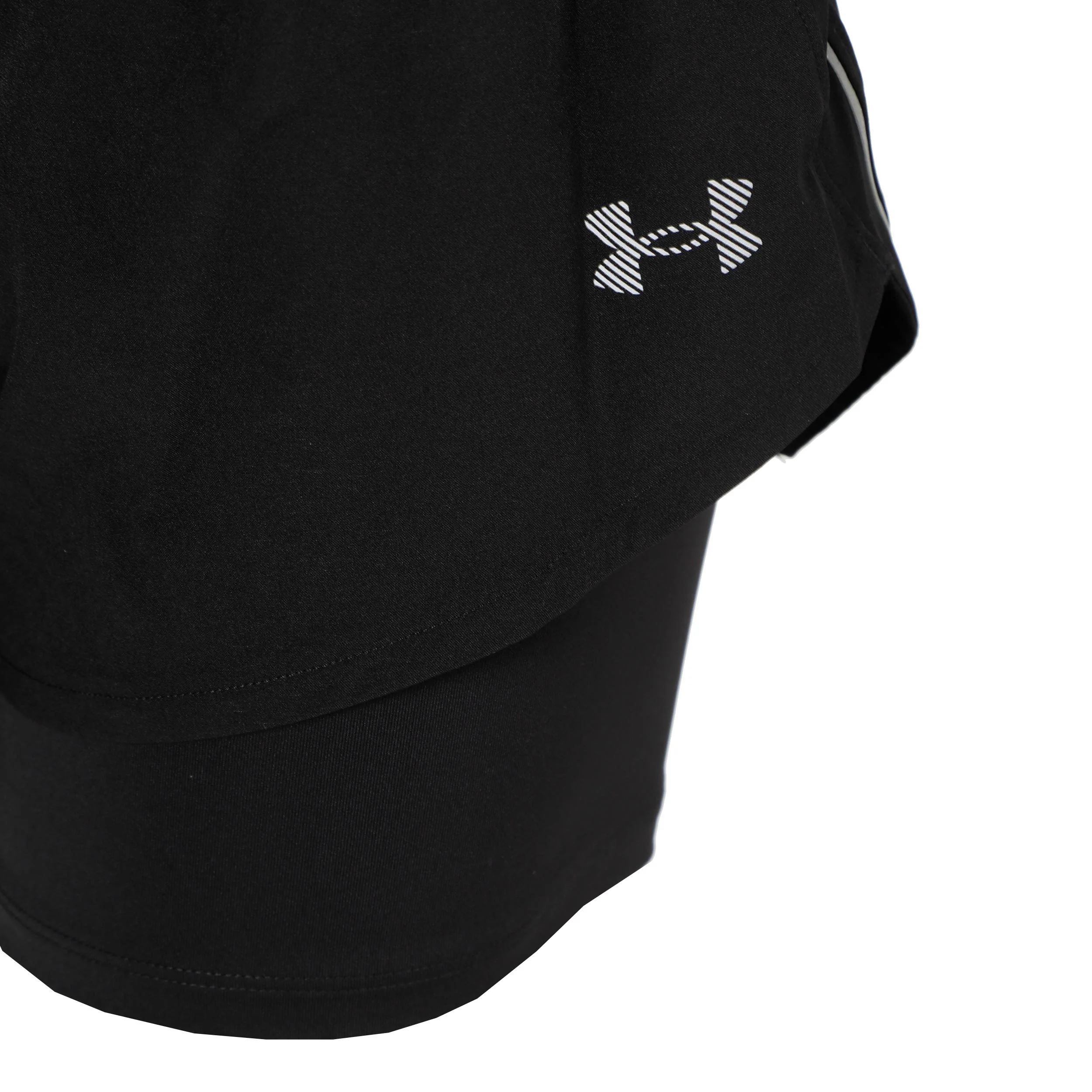Velociti Pro 4in 2n1 Laufshorts Damen-schwarz, silber - Image 3