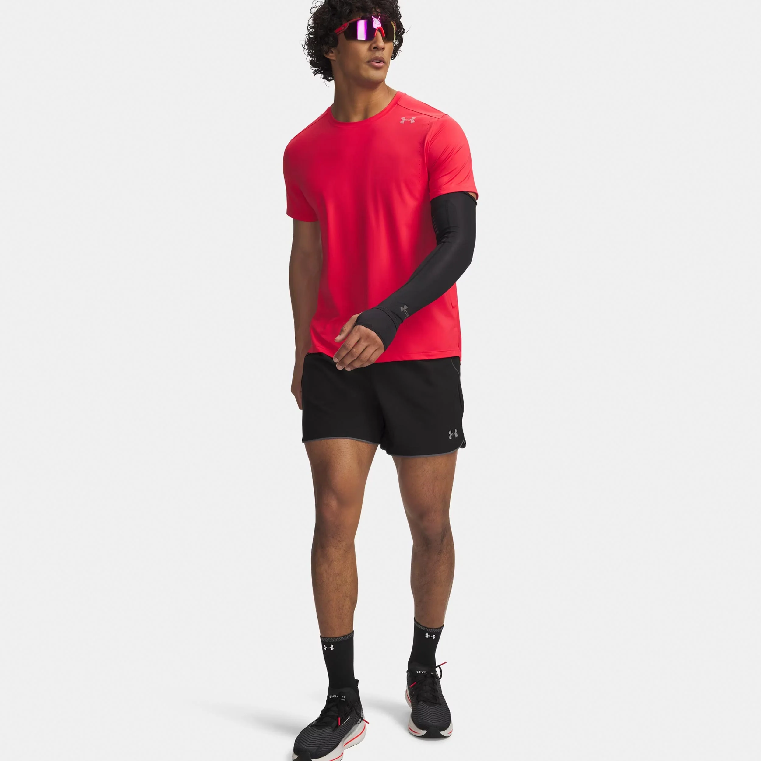Velociti Pro 5in  Laufshorts Herren - schwarz, silber - Image 3