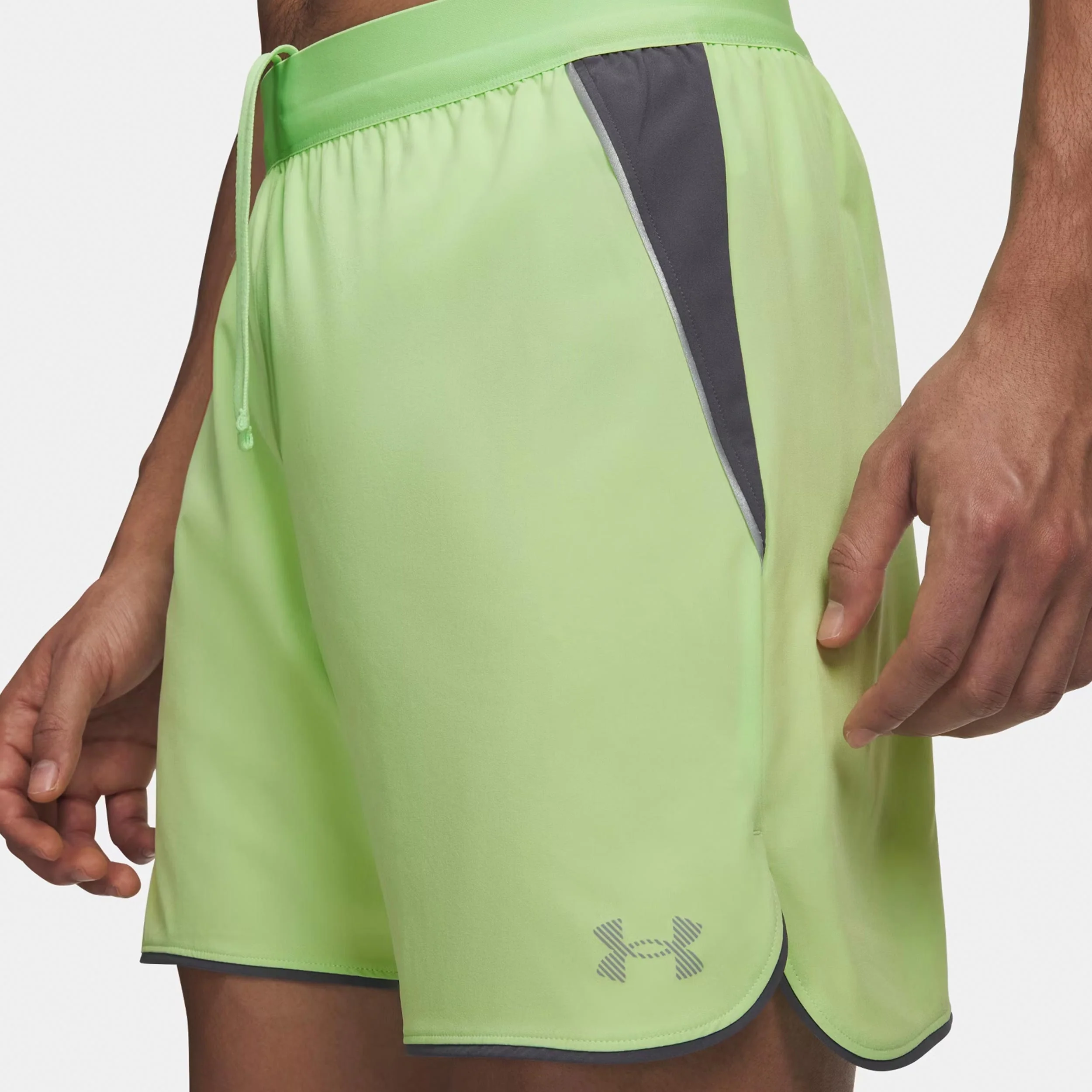 Velociti Pro 7in  Laufshorts Herren-neongrün, silber - Image 3