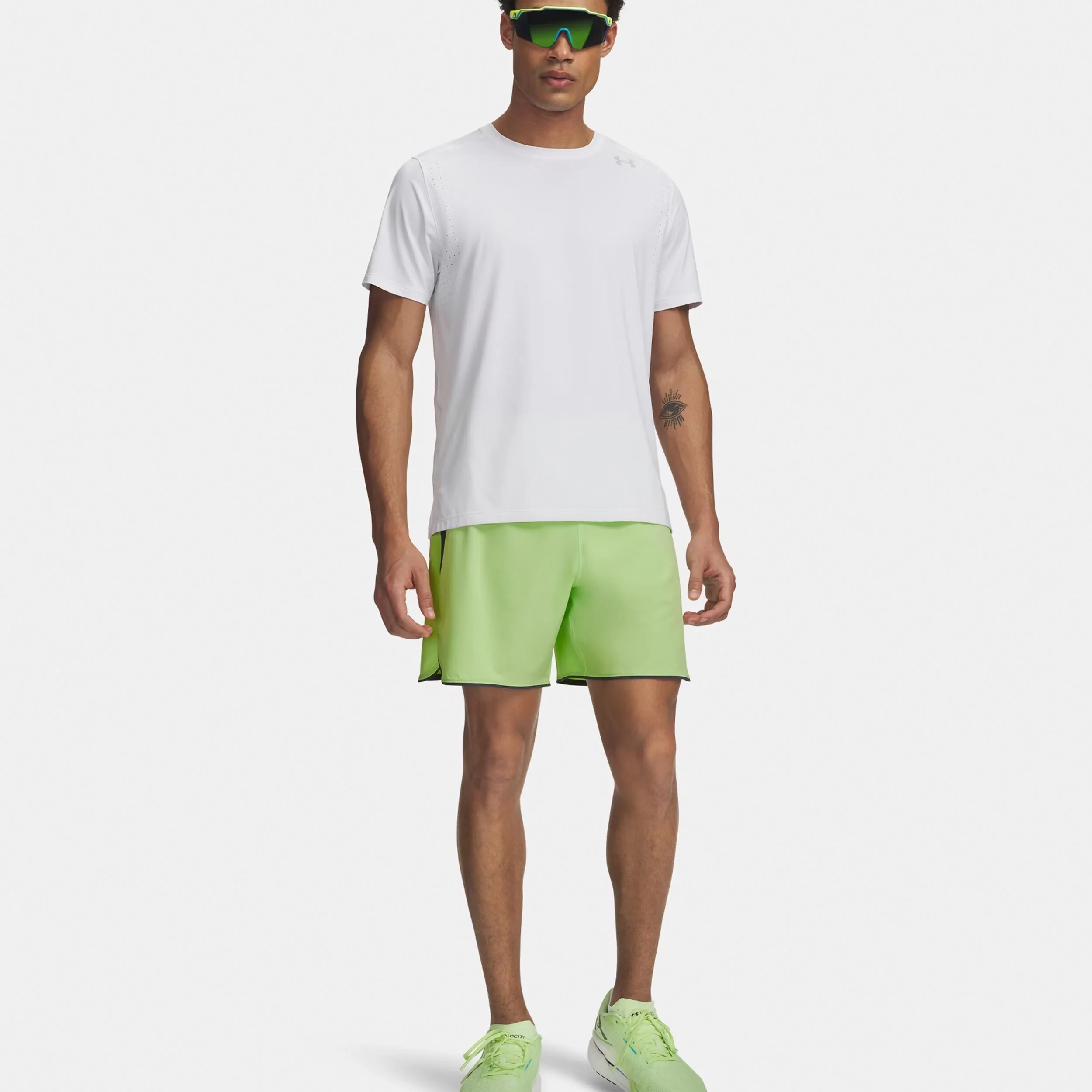 Velociti Pro 7in  Laufshorts Herren-neongrün, silber - Image 4