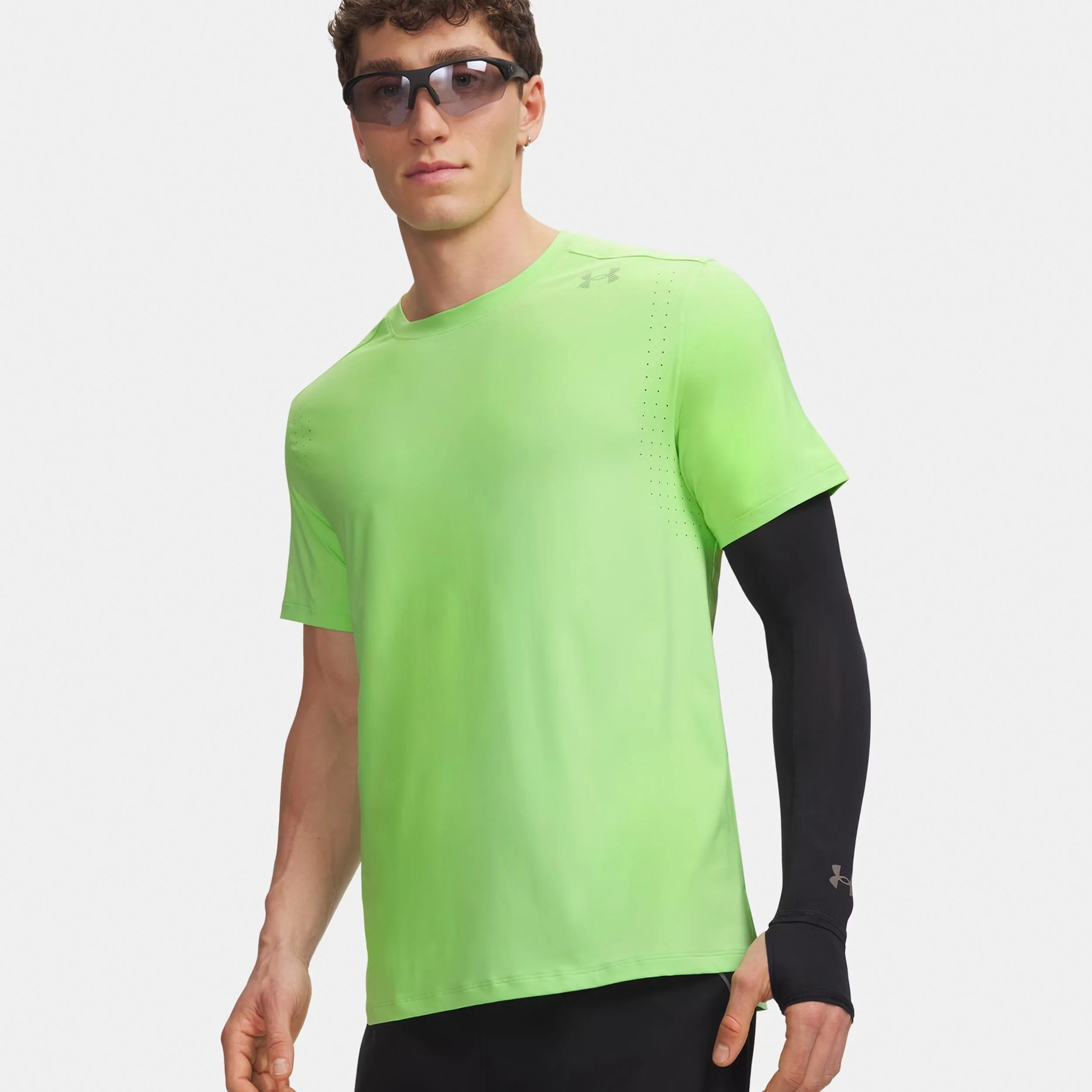 Velociti Pro Laufshirt Herren - neongrün, silber