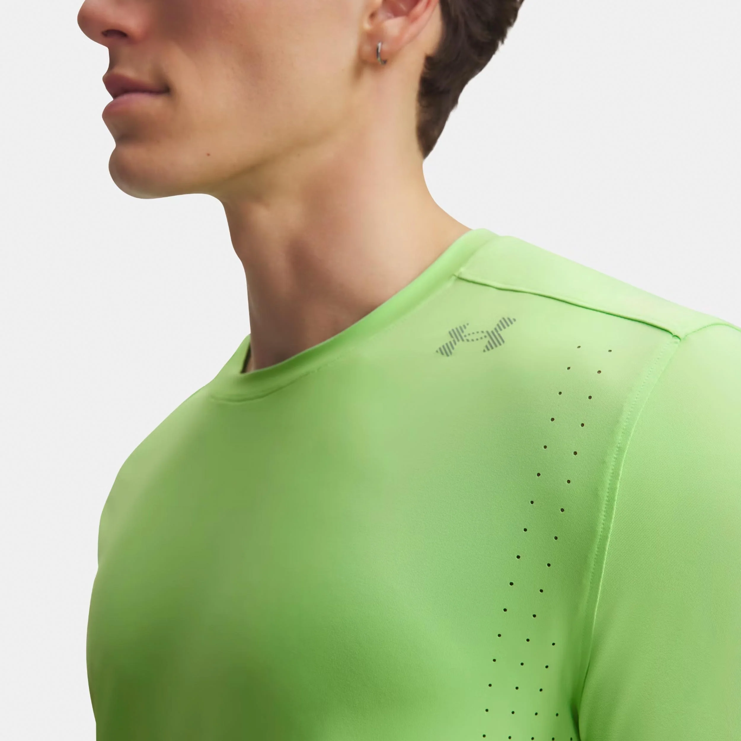 Velociti Pro Laufshirt Herren - neongrün, silber - Image 3