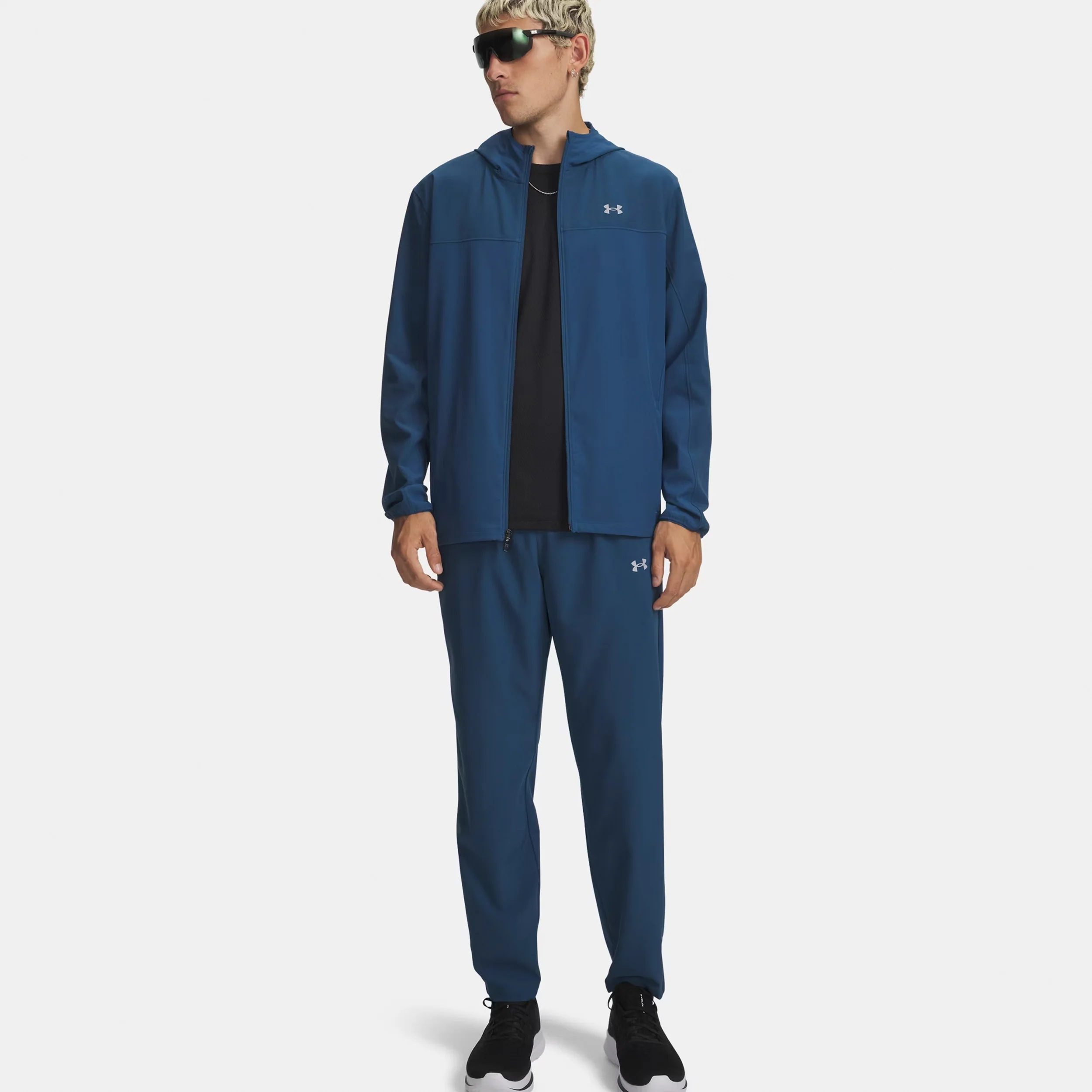 Velociti Pro Storm  Laufhose Herren-blau, silber - Image 3