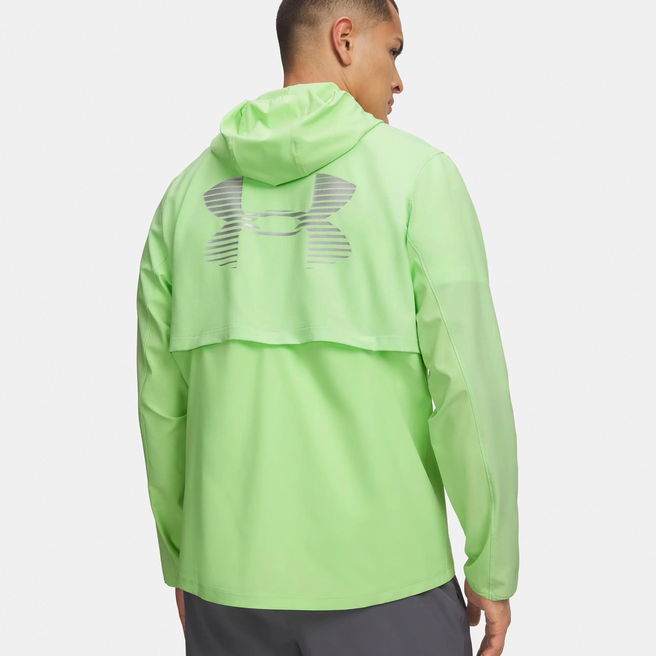 Velociti Pro Storm Laufjacke Herren - neongrün, silber - Image 2