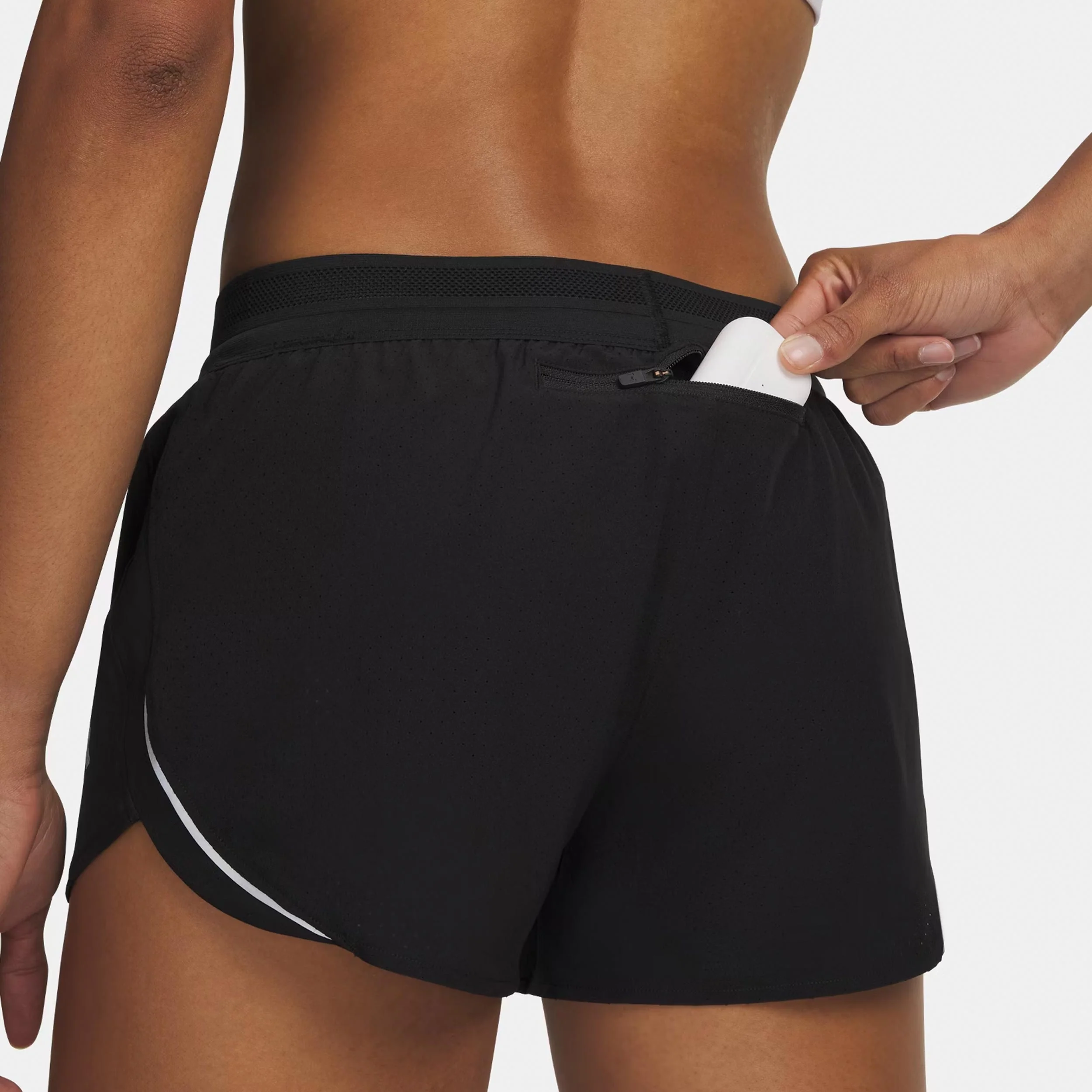 Velociti Pro Vent s Laufshorts Damen-schwarz, silber - Image 3