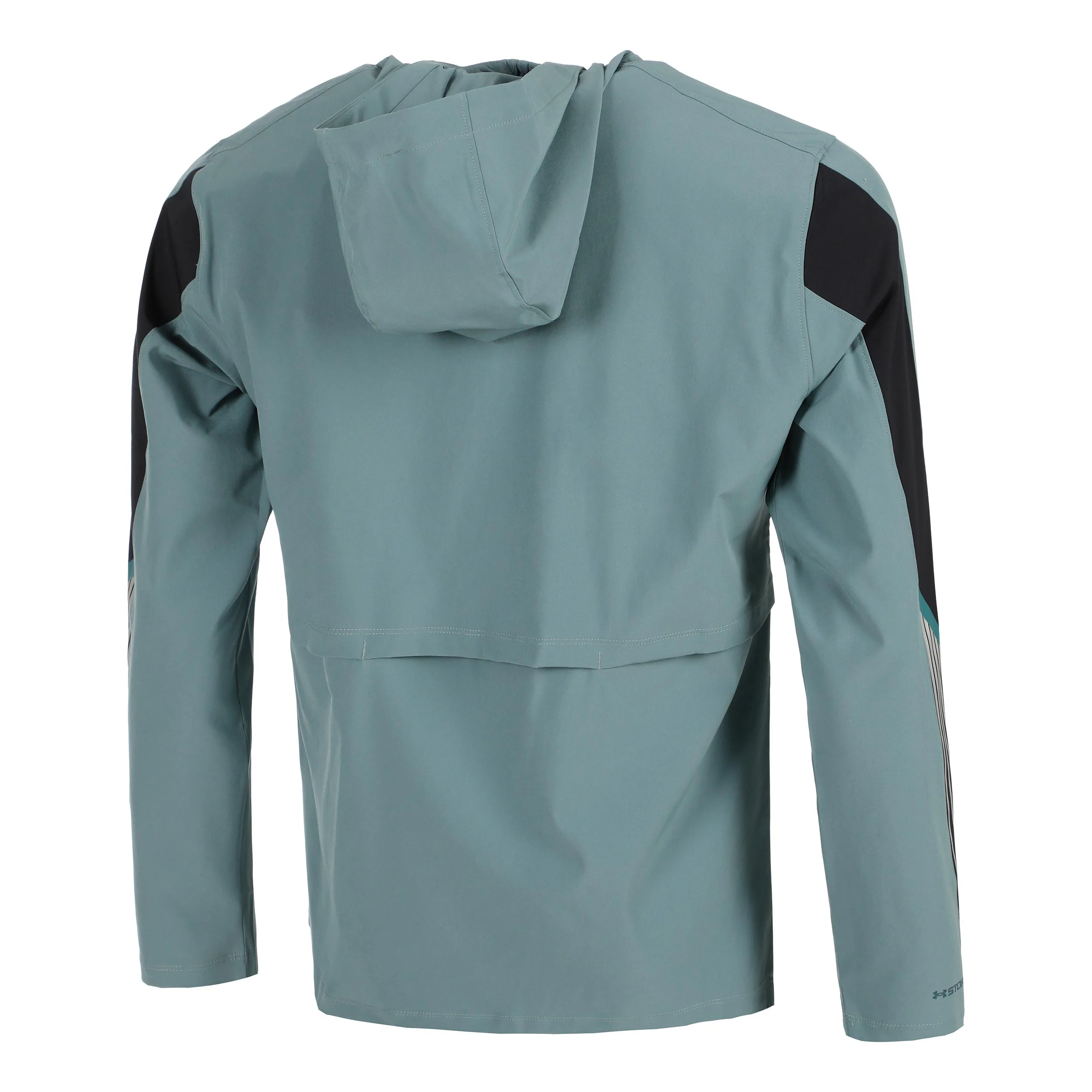 Velociti Storm Hooded Laufjacke Herren-Blaugrau,Schwarz - Image 2