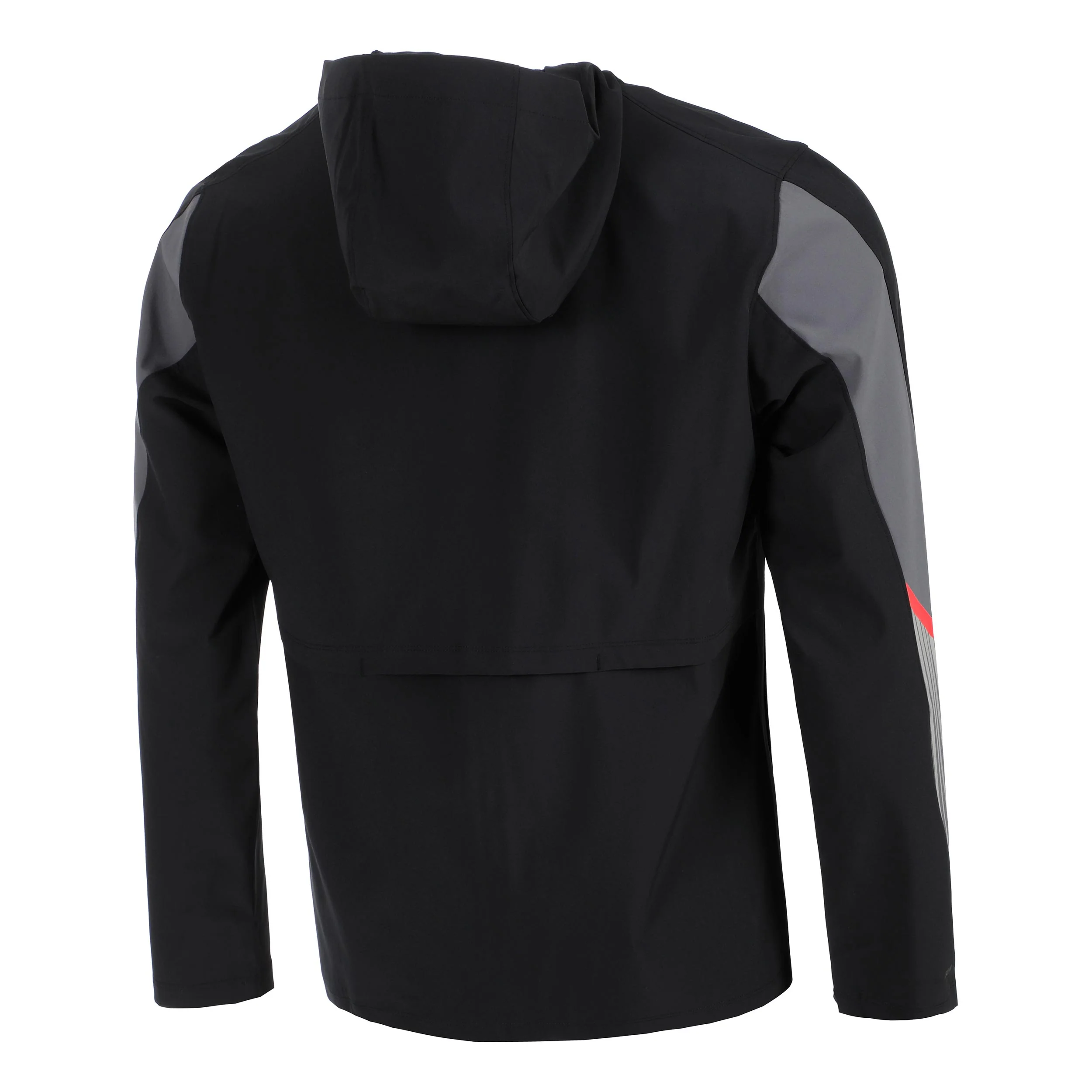 Velociti Storm Hooded Laufjacke Herren-Schwarz,Grau - Image 2