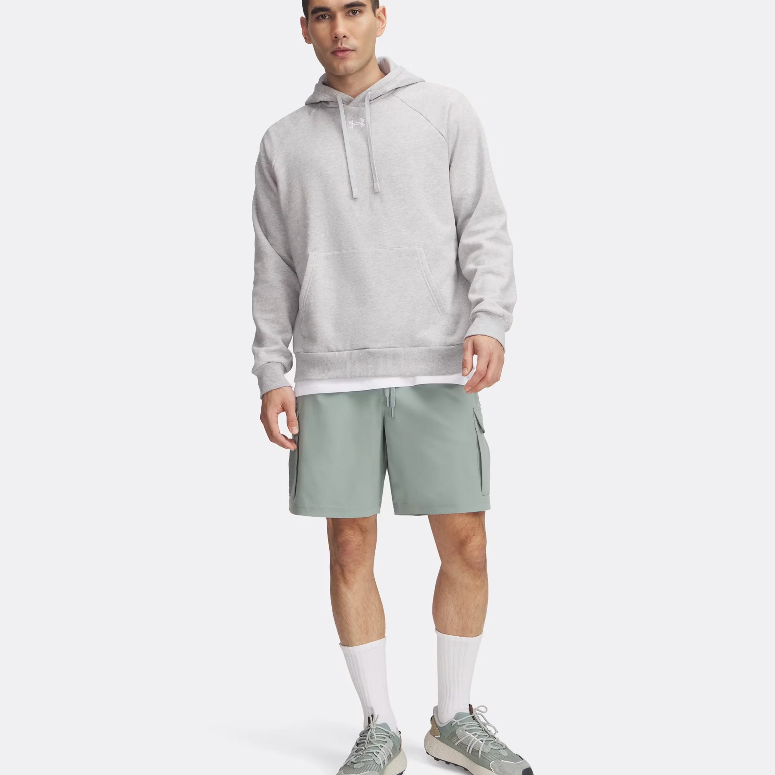 Vibe Woven Cargo Shorts Herren-Grün - Image 3