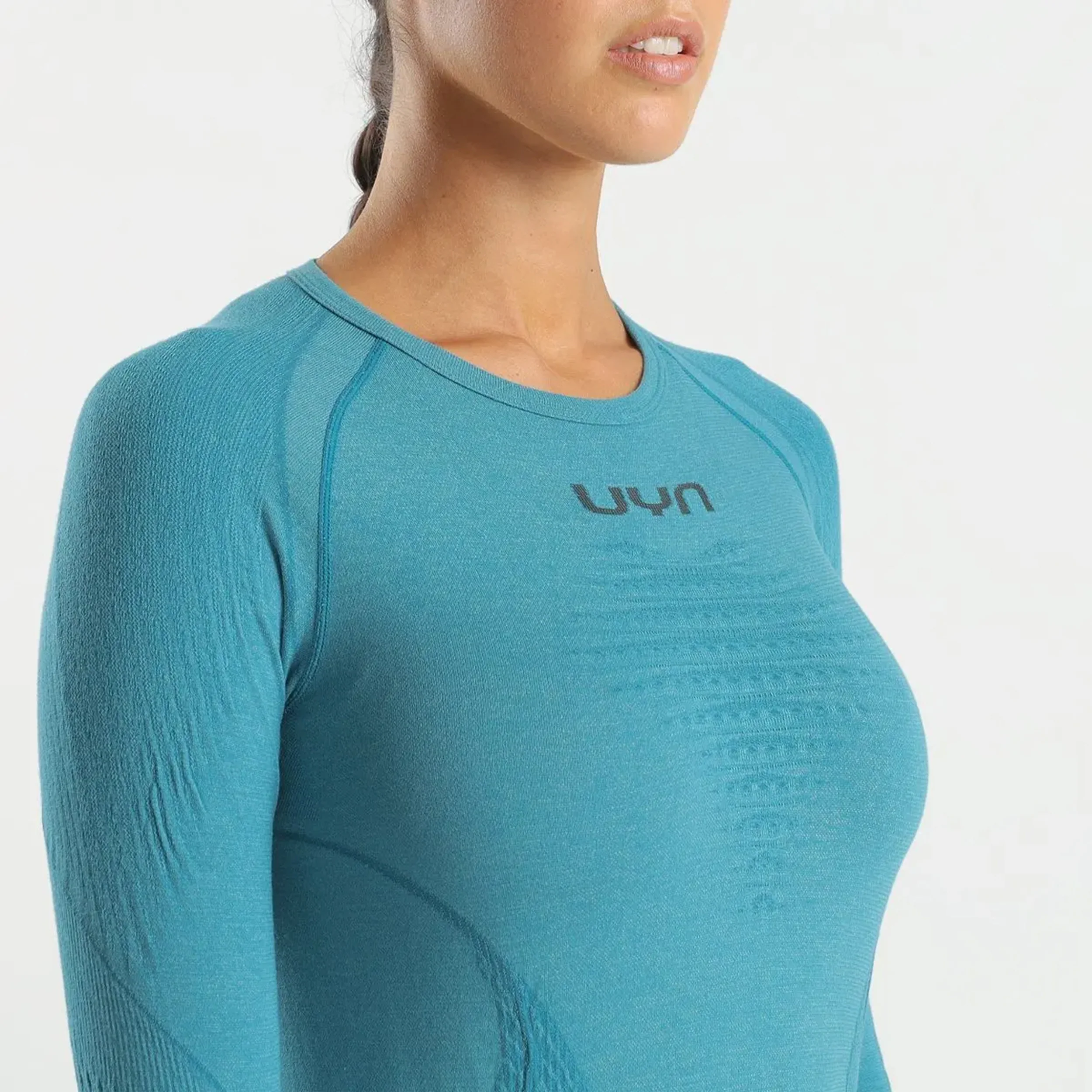 Elevatyon Biomorph Laufshirt Damen-Türkis - Image 7