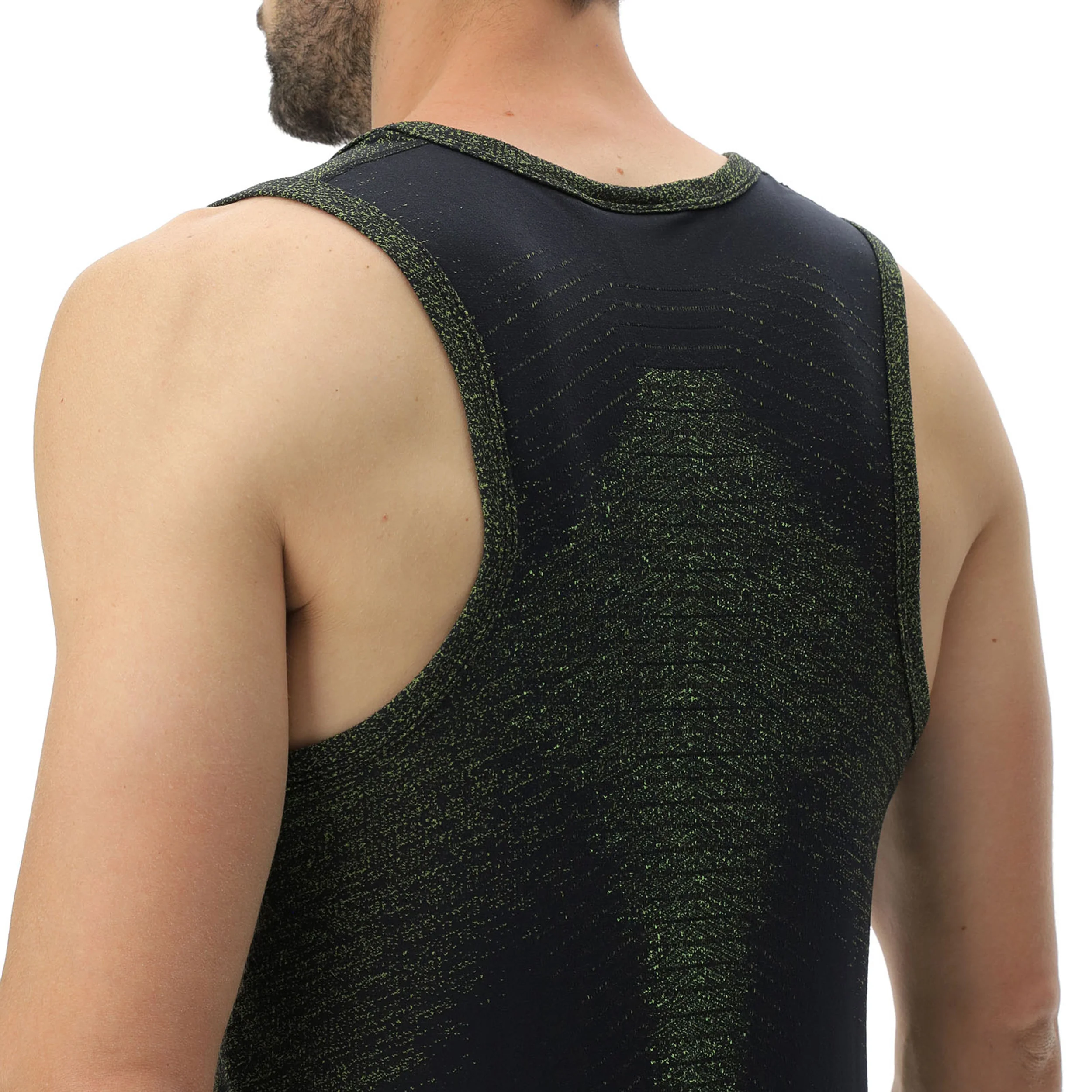Exceleration OW Sleeveless Lauftop Herren-Schwarz,Grün - Image 9