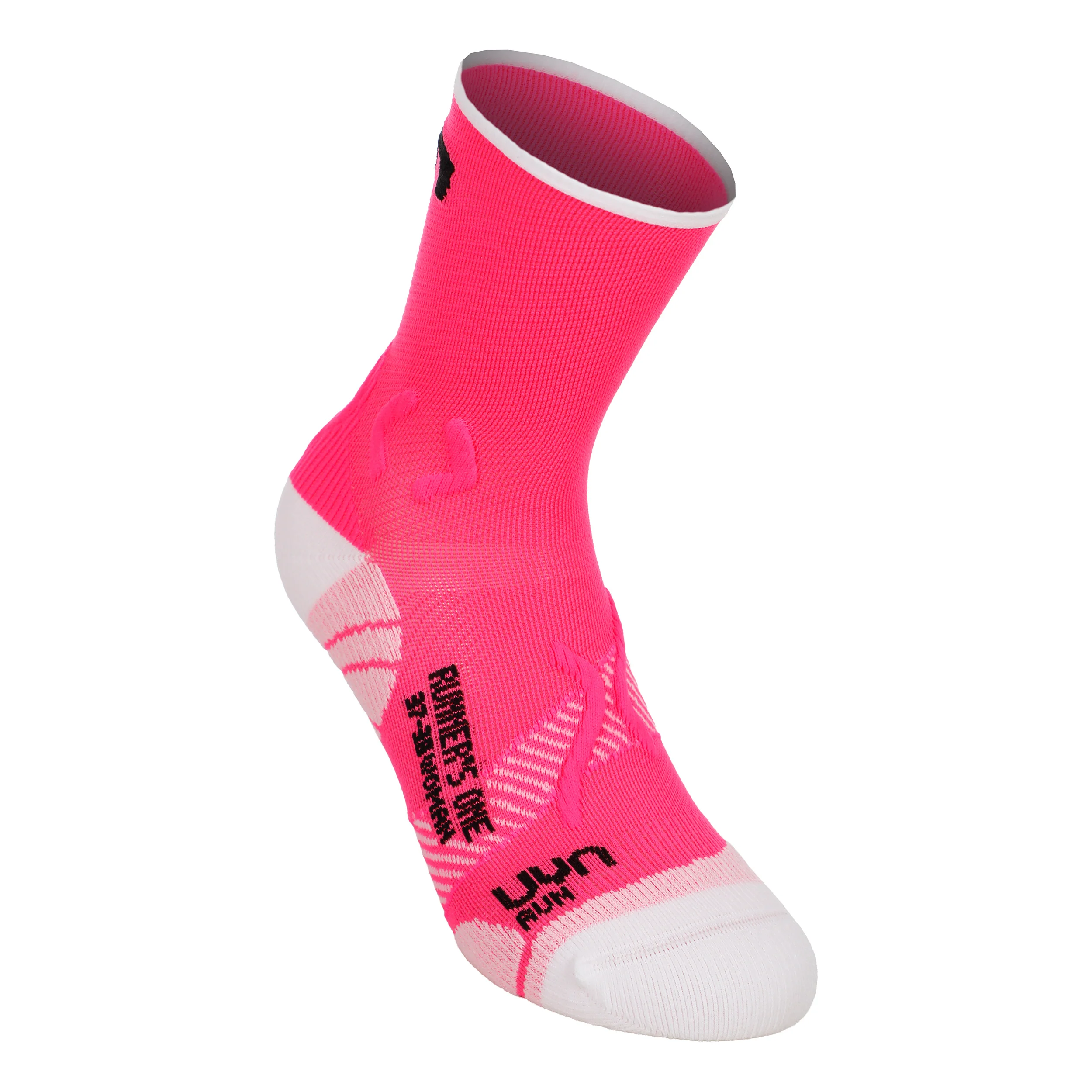Runner's One Short Laufsocken Damen - pink, weiß