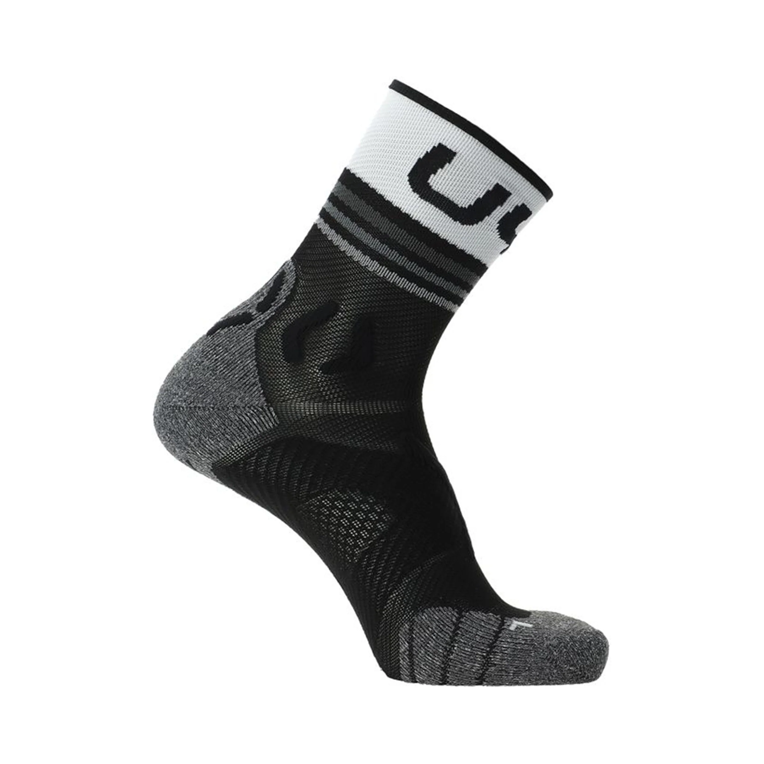 Runner's One Short Laufsocken Damen-Schwarz,Weiß - Image 3