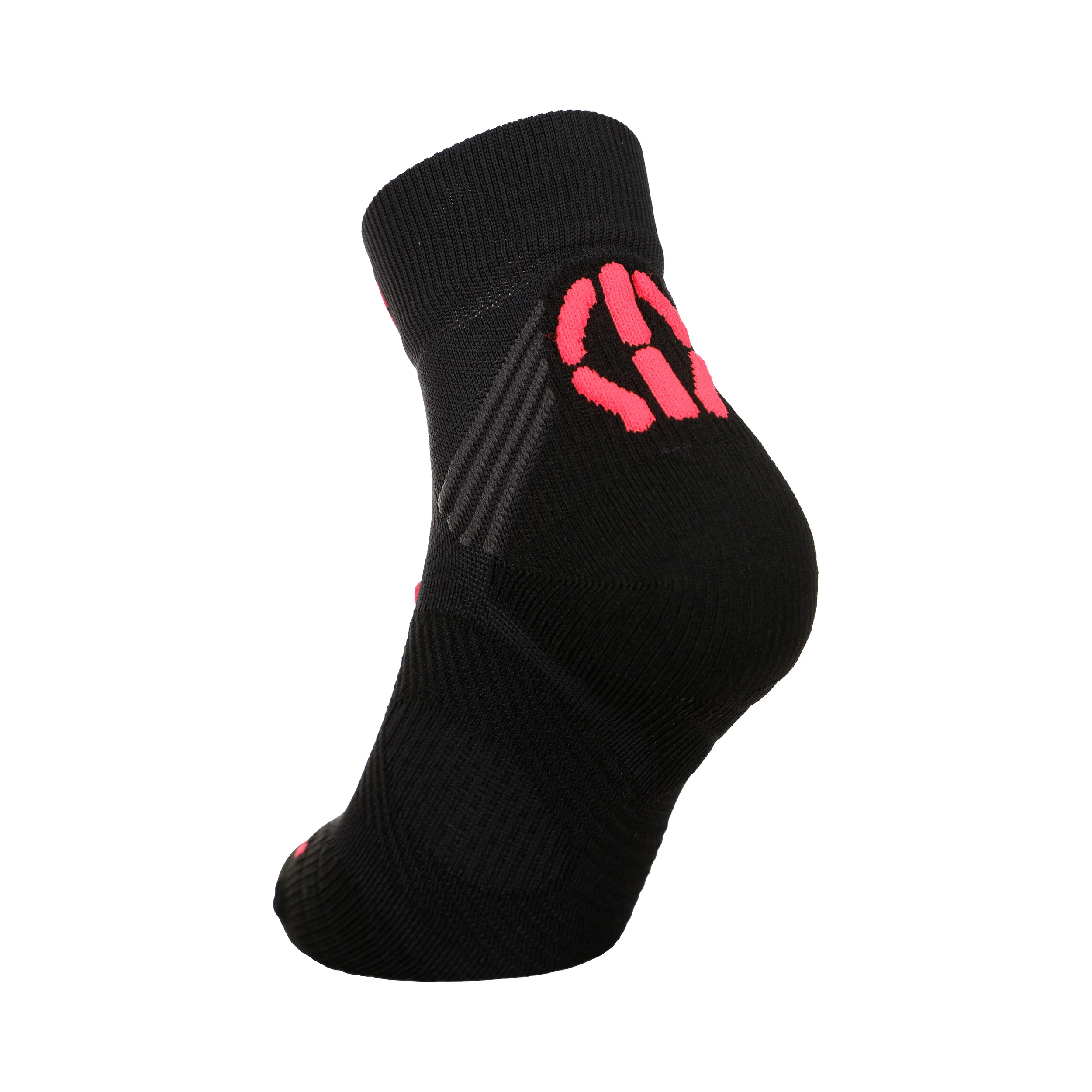 Super Fast Laufsocken 2er Pack Damen-Schwarz,Koralle - Image 4