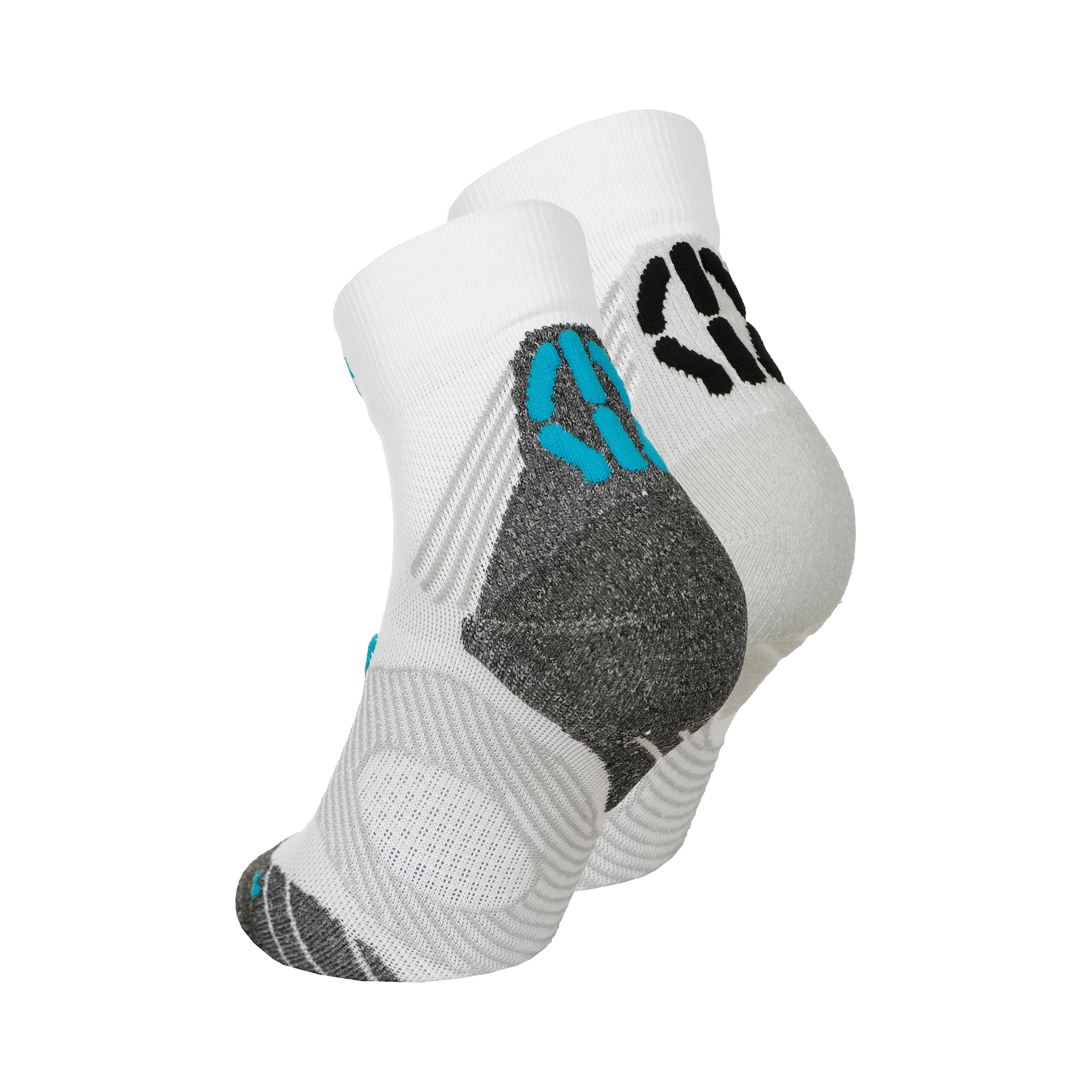 Super Fast Laufsocken 2er Pack Damen-Weiß,Türkis - Image 2