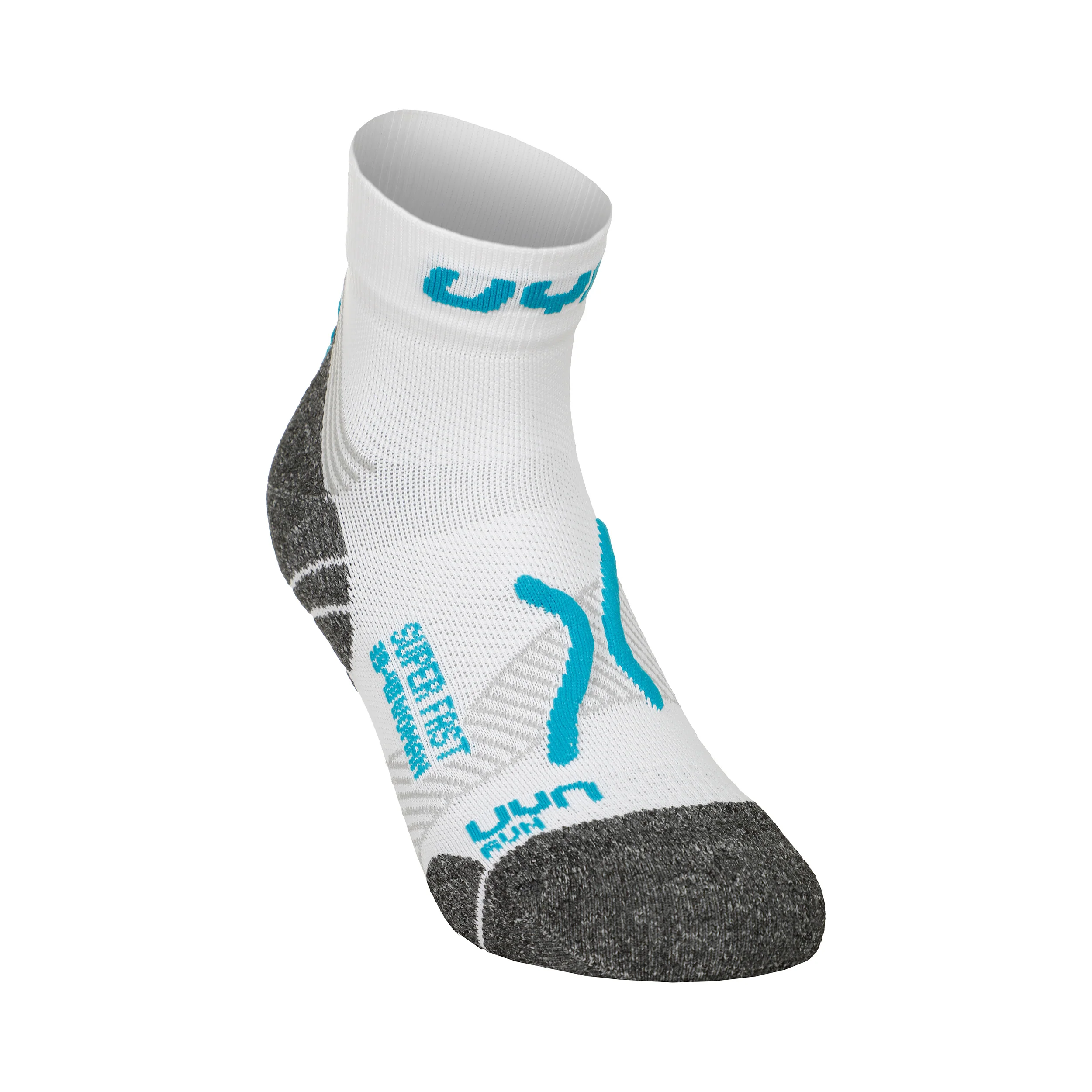 Super Fast Laufsocken 2er Pack Damen-Weiß,Türkis - Image 3