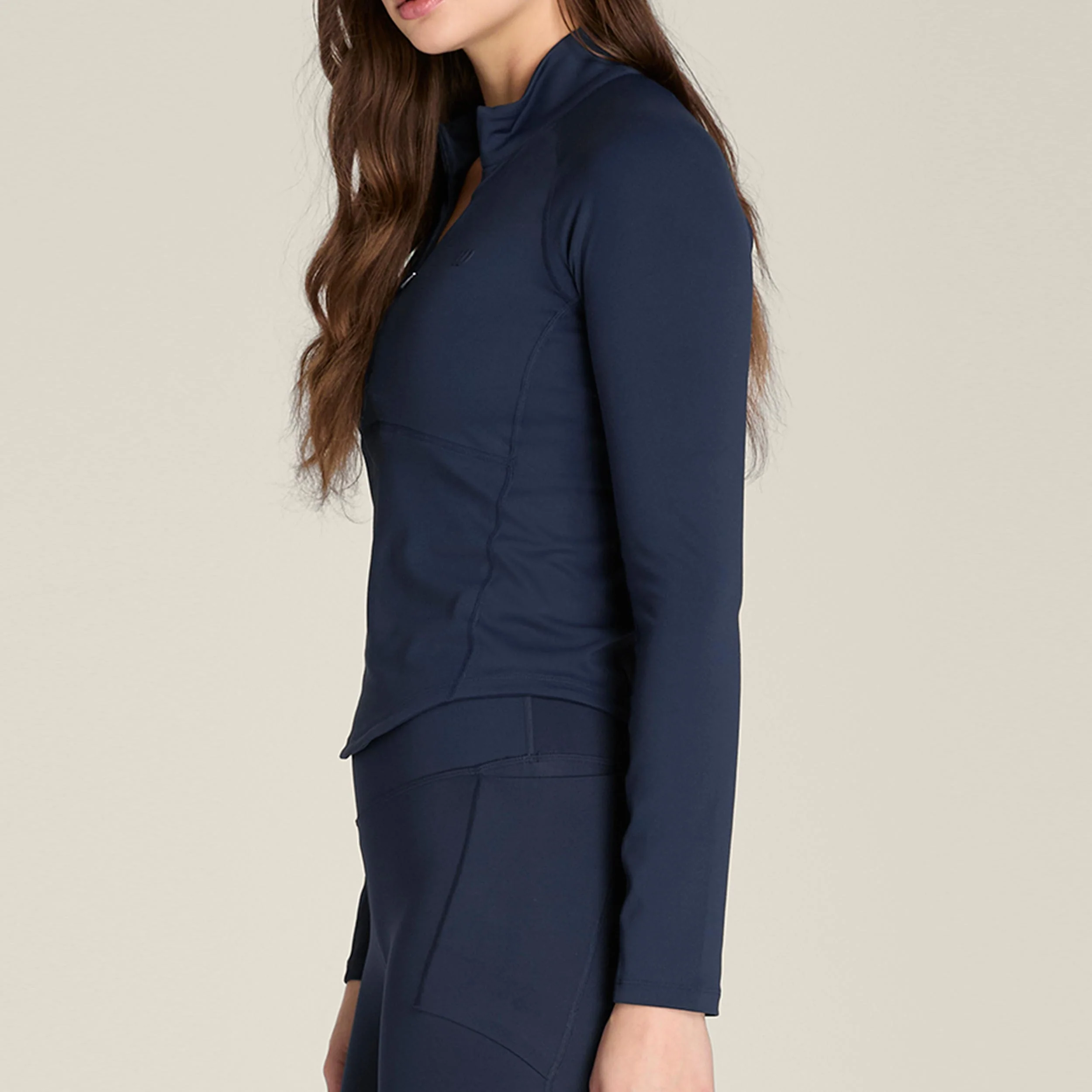 Baseline Half-Zip Longsleeve Damen-dunkelblau - Image 3