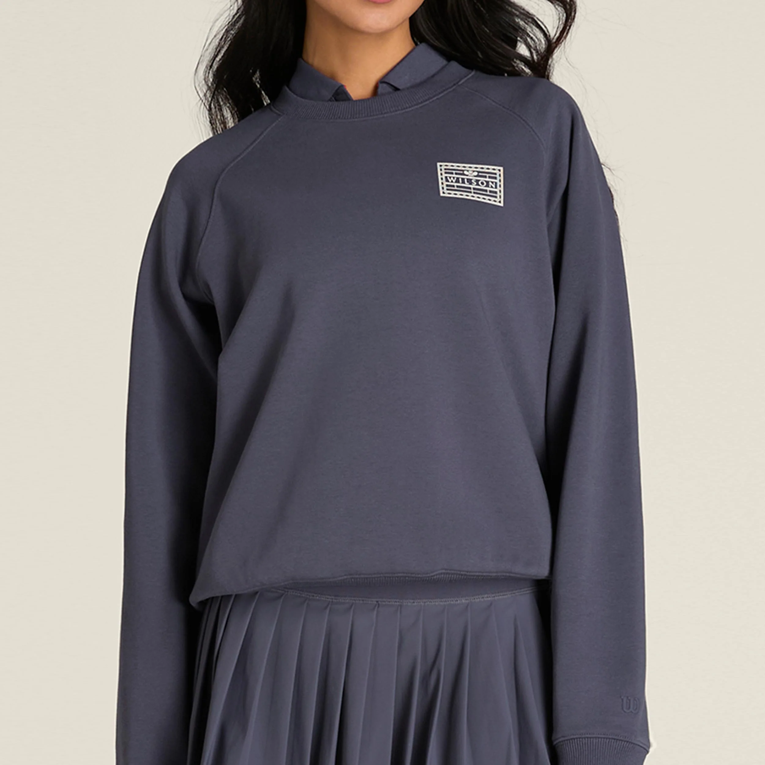 Classic Crew Sweatshirt Damen-grau
