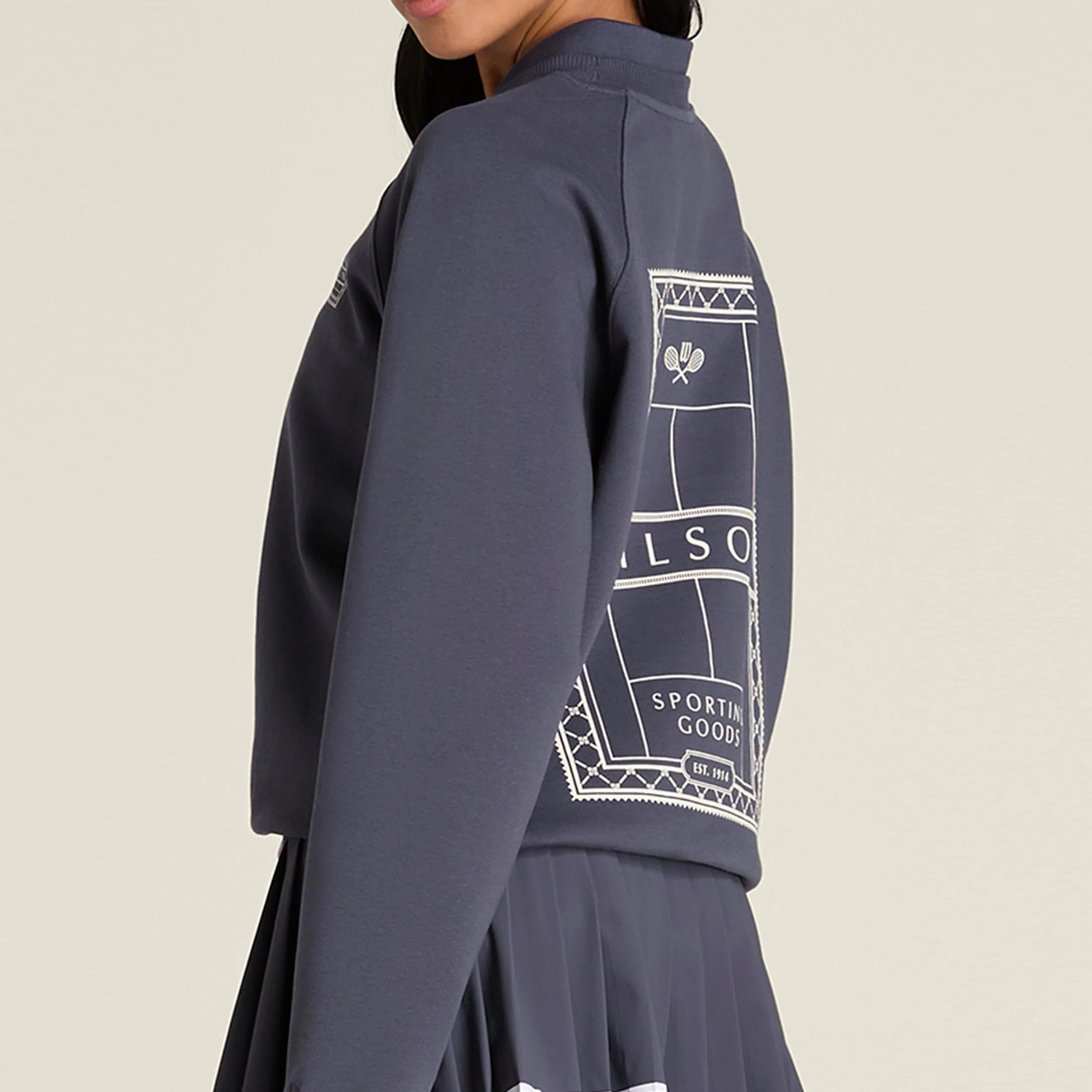 Classic Crew Sweatshirt Damen-grau - Image 2