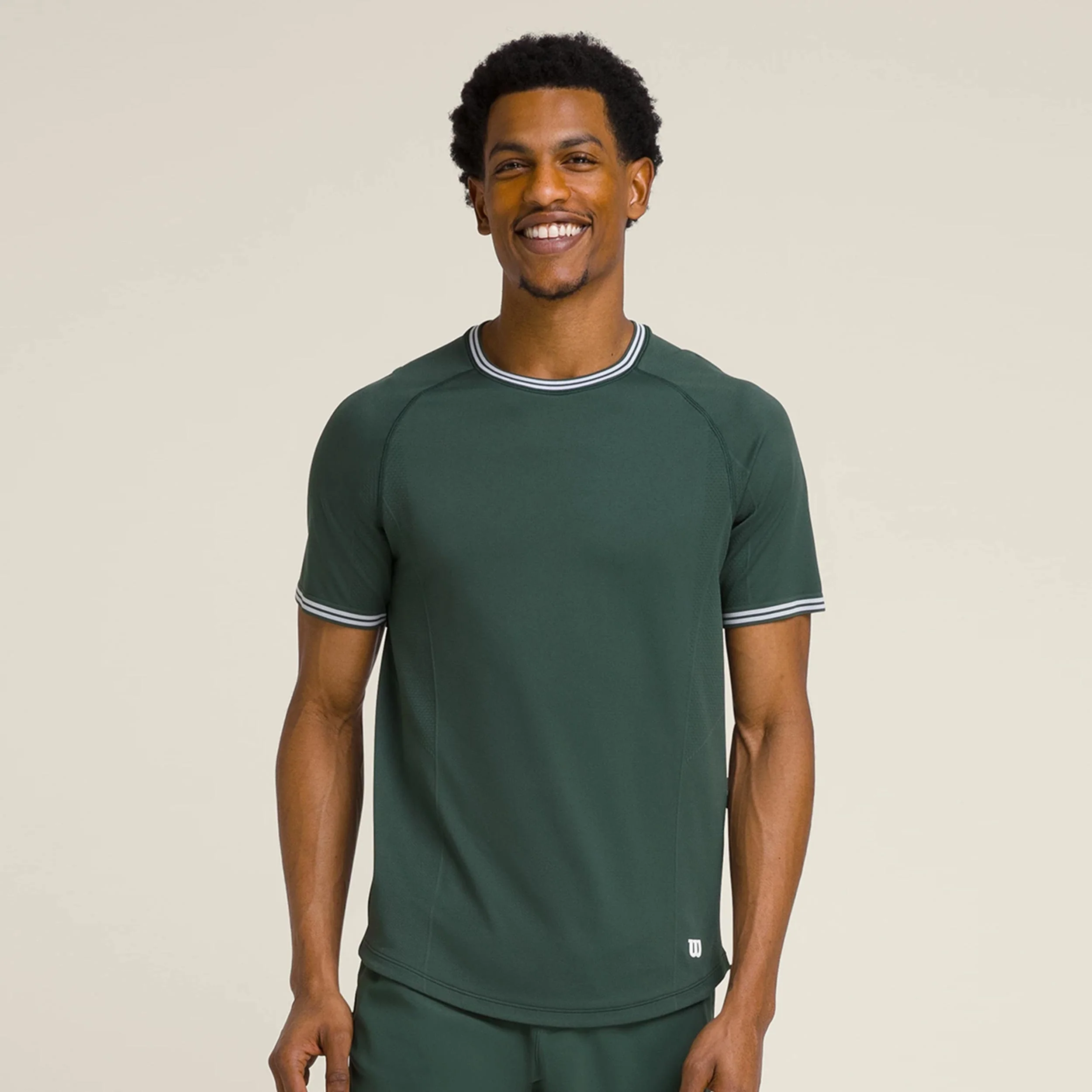 Court Performance Crew T-Shirt Herren-Dunkelgrün - Image 5