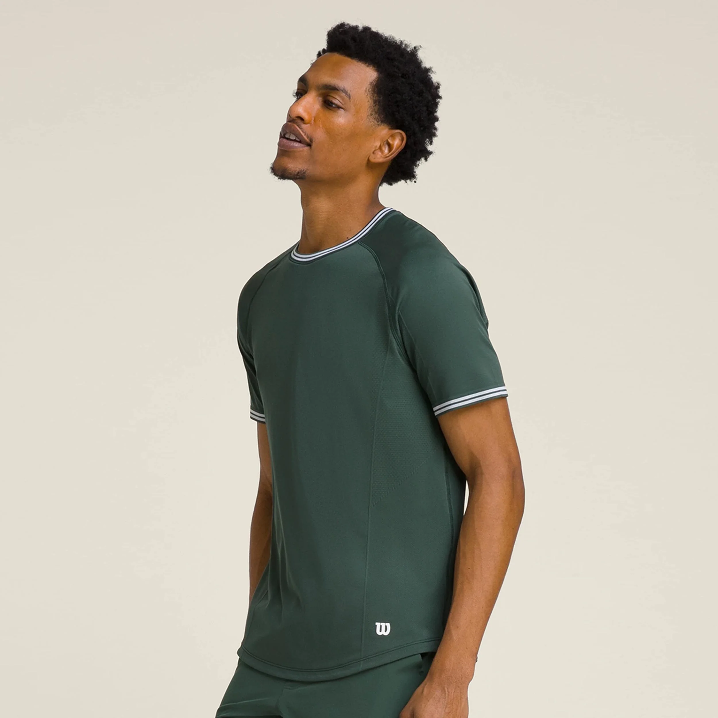 Court Performance Crew T-Shirt Herren-Dunkelgrün - Image 7