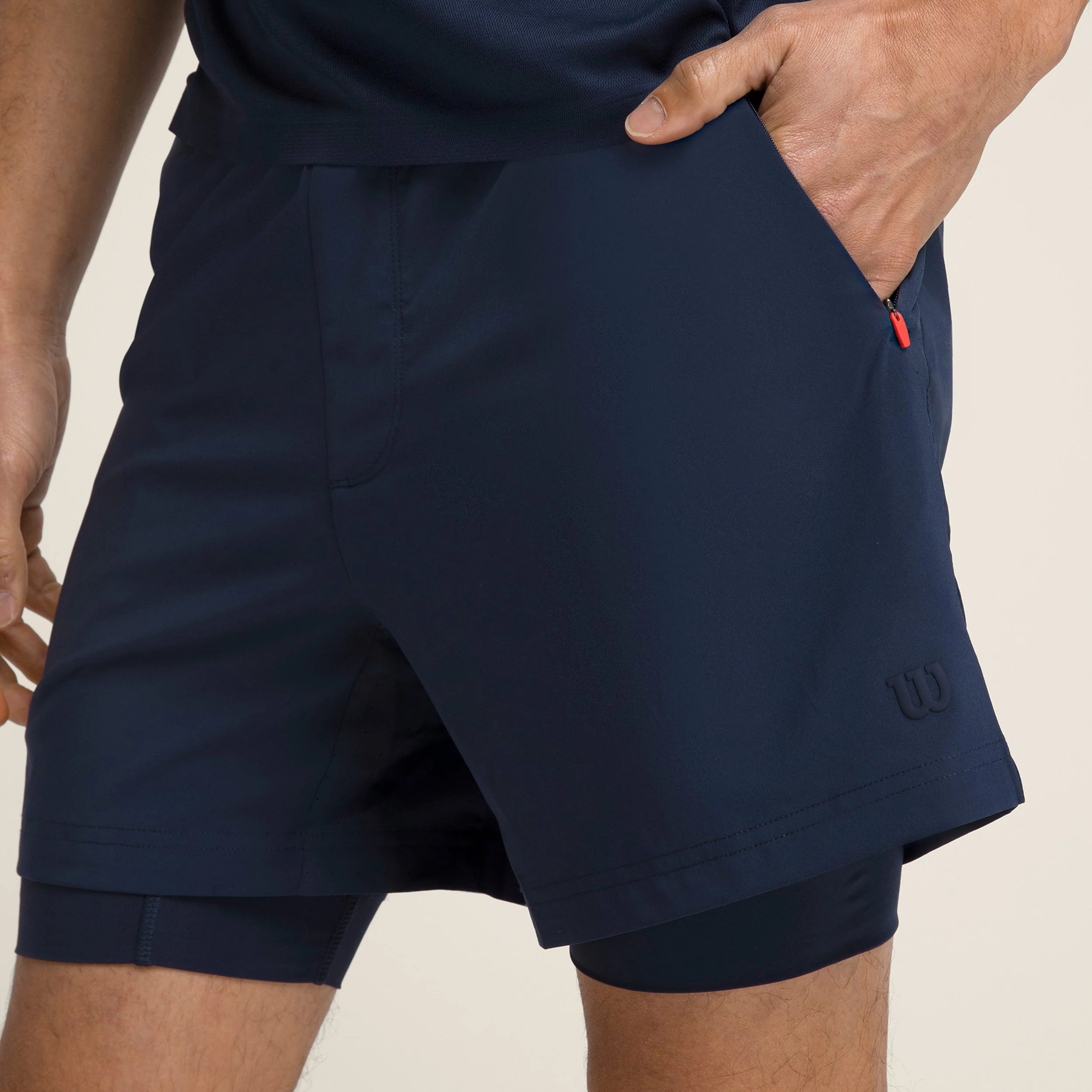 Doubleday 7inch Lined Shorts Herren-Dunkelblau - Image 4