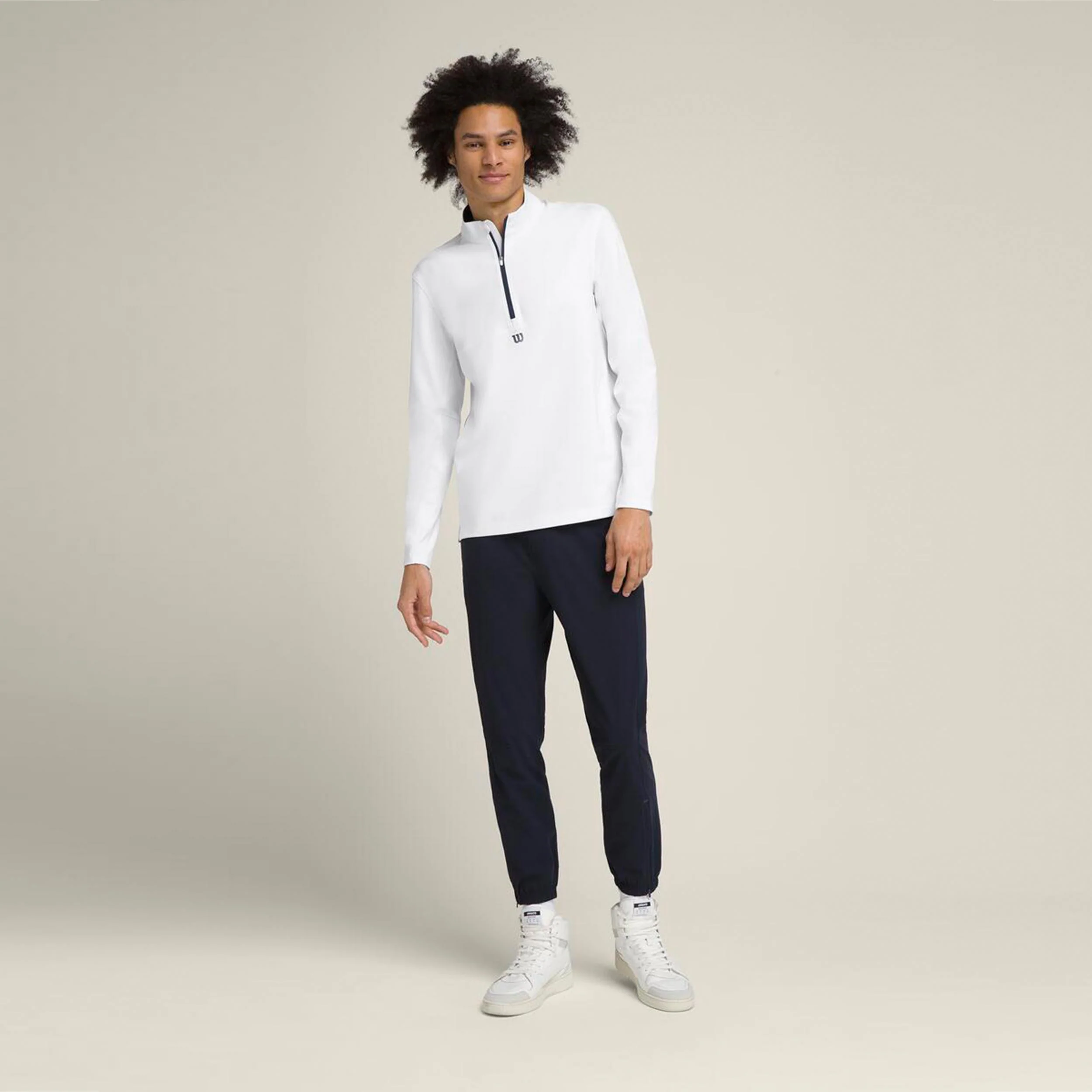 Elevate Performance Longsleeve Herren-Weiß - Image 9
