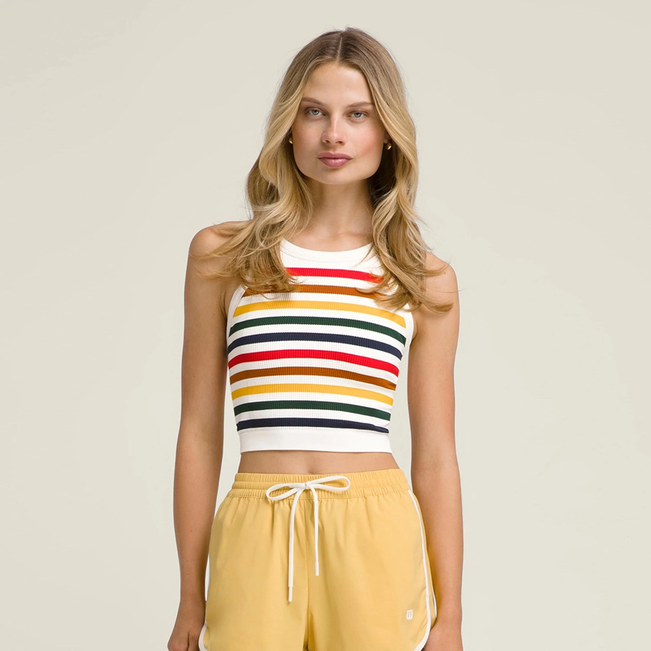 On The Daily Brami Tank-Top Damen-Creme,Mehrfarbig - Image 3