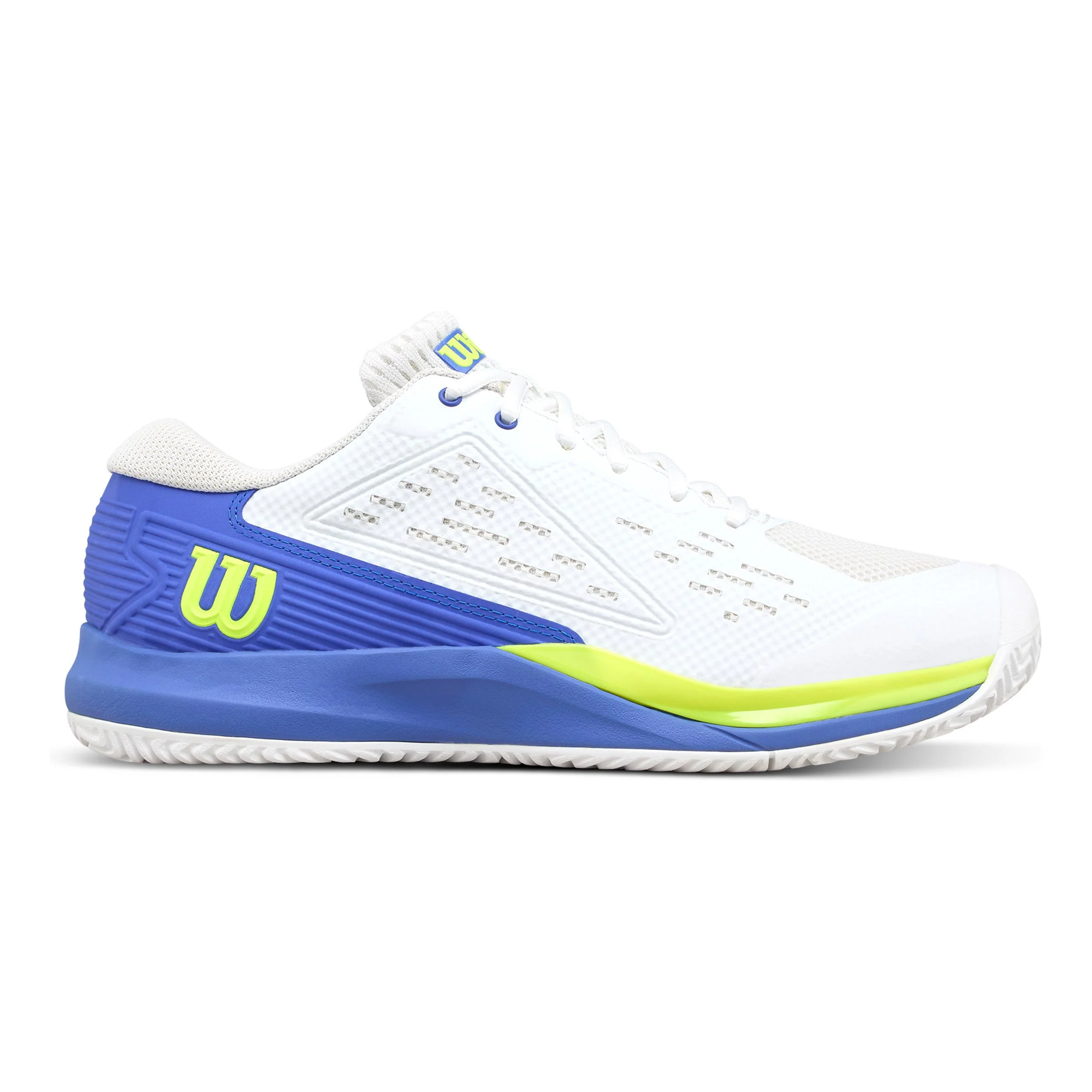 Rush Pro Ace Allcourtschuh Herren-Weiß,Blau
