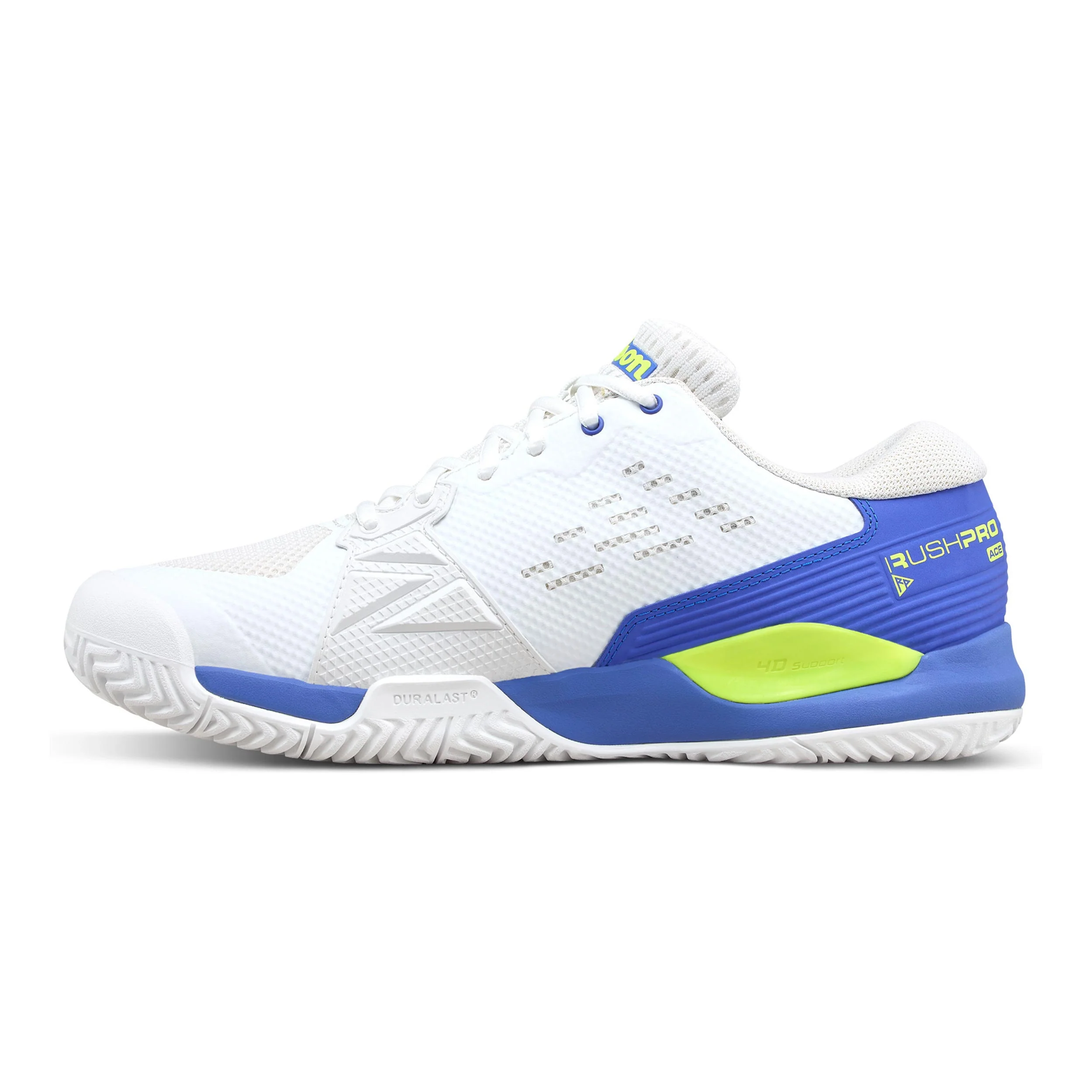 Rush Pro Ace Allcourtschuh Herren-Weiß,Blau - Image 2